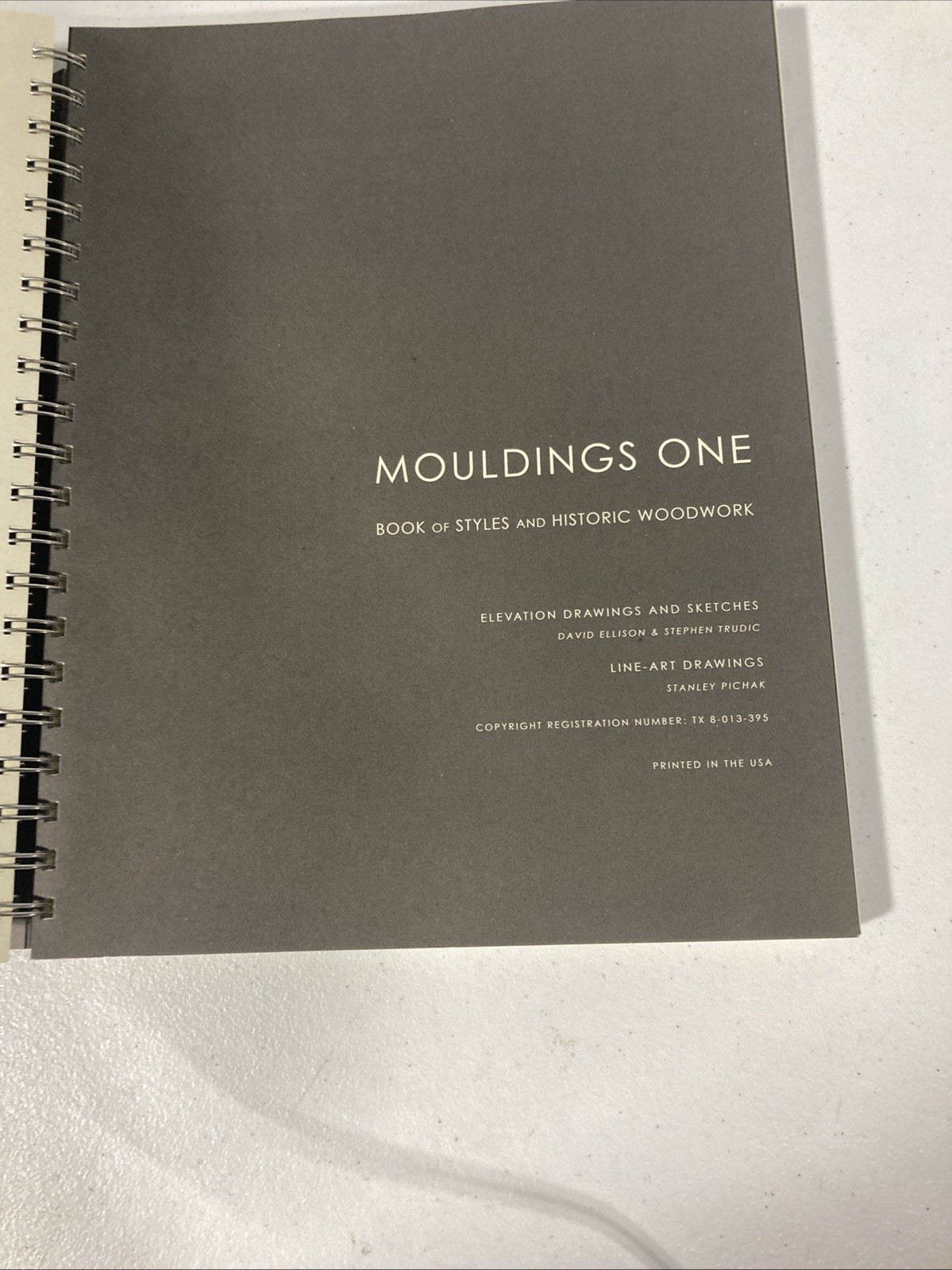 Mouldings One : Book of Styles and Historic Woodwork Volume 2 (Ringbound)