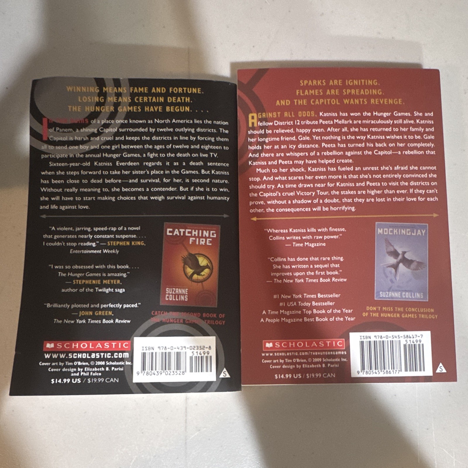 Suzanne Collins The Hunger Games & Catching Fire Reader Copies (see description)