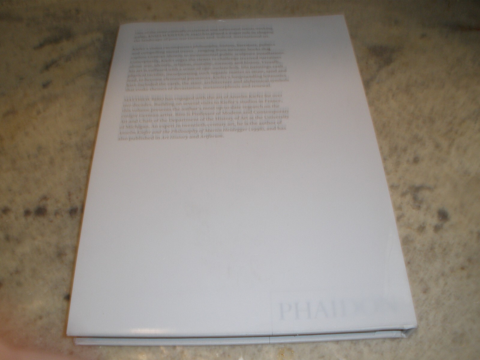 ANSELM KIEFER MATTHEW BIRO ILLUSTRATED ART BOOK HC DJ 1ST EDITION 2013