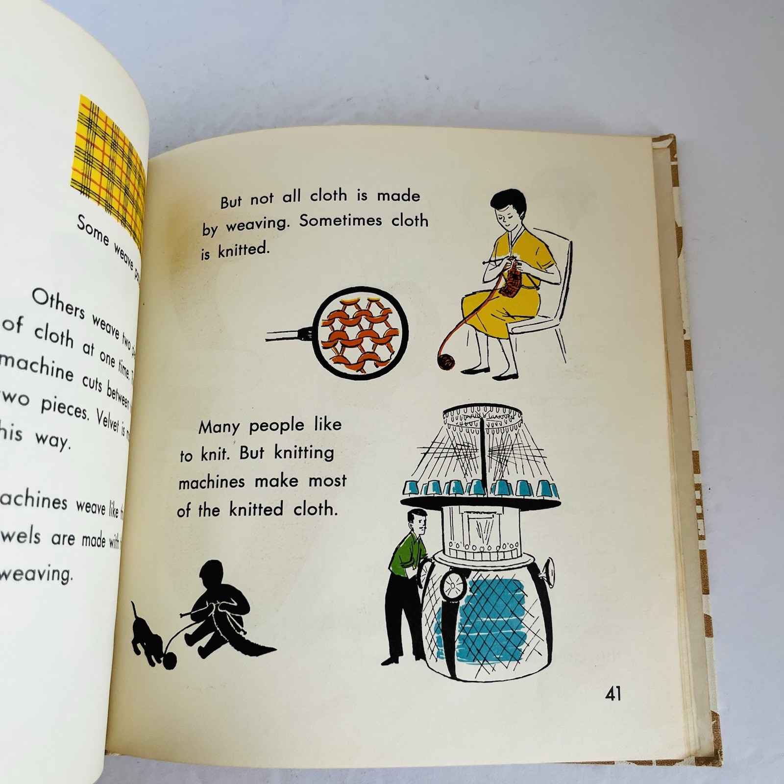 Vintage 1964 How We Get Our Cloth Edith McCall Hardcover Book Textiles Weaving