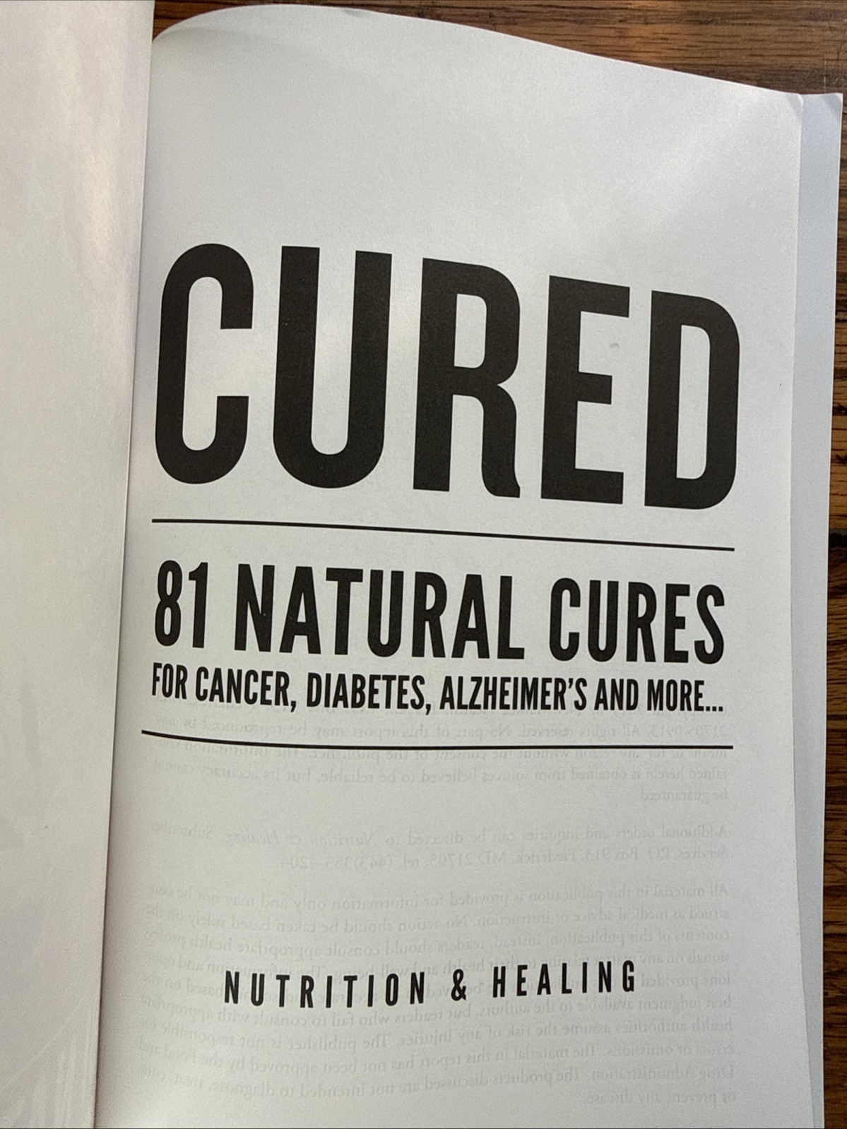 Cured, 81 Natural Cures For Cancer Diabetes Alzheimer’s And Many More Paperback