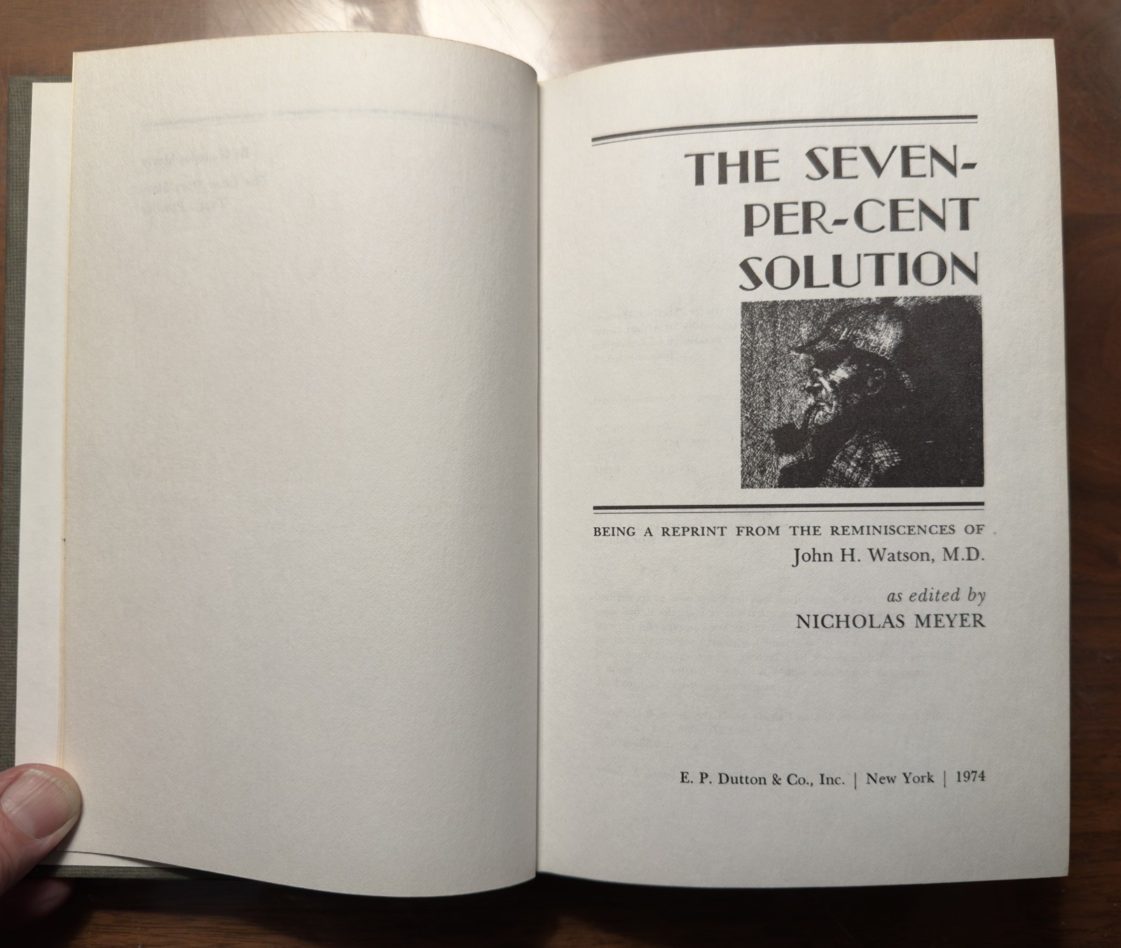The Seven-Per-Cent Solution Nicholas Meyer, 1st Ed, HC DJ (1974) Sherlock Holmes