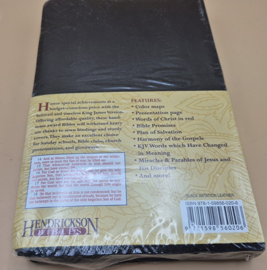 Sealed Holy Bible King James Version Hendrickson Bibles Christian KJV