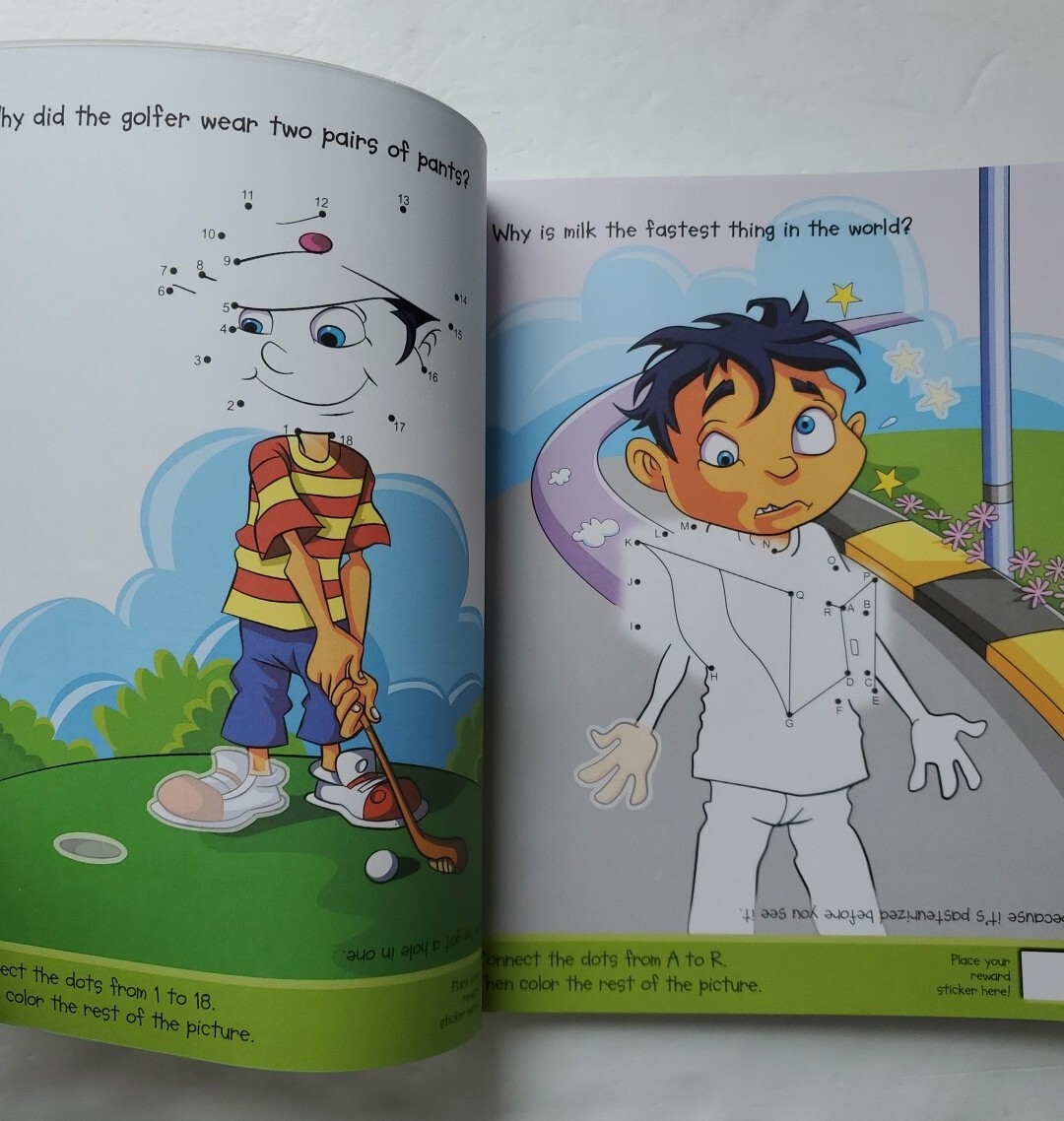Joke Sticker-mania With Dot-to-dots Over 650 Stickers Activity Book 2009 Fun