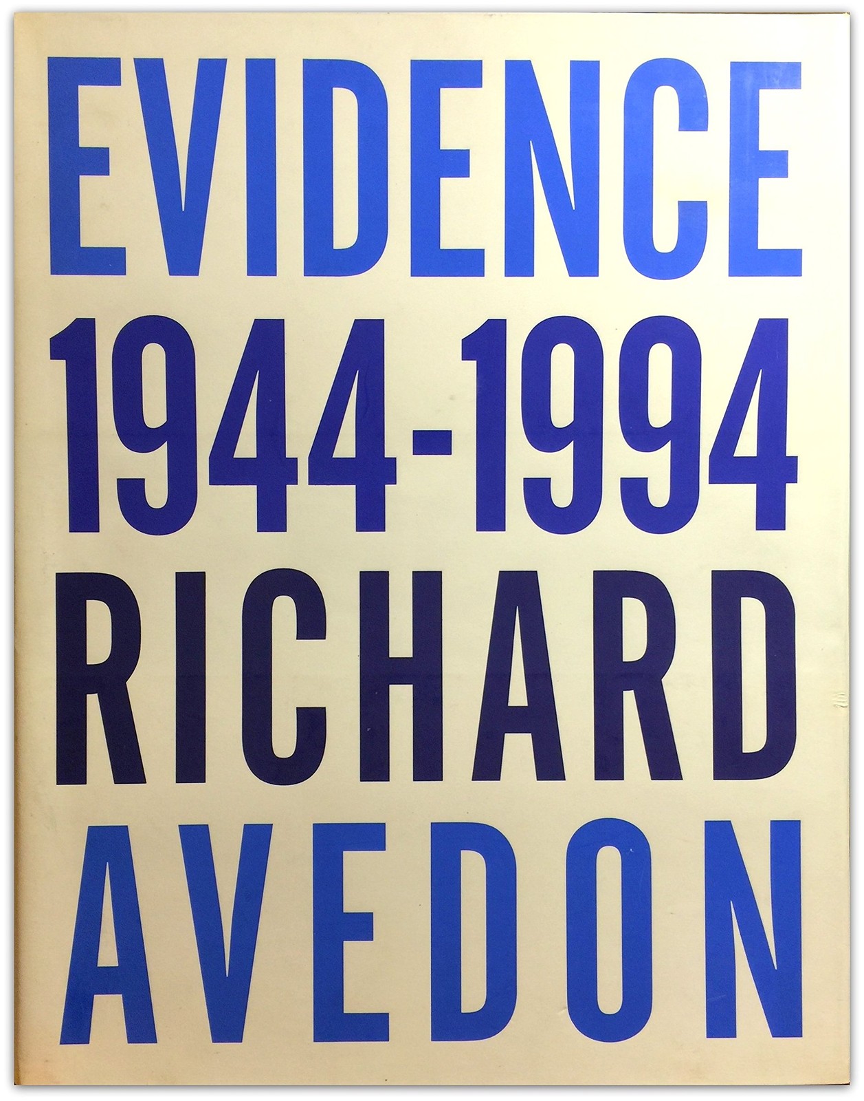 EVIDENCE 1944-1994 BY Jane Livingston HARDCOVER **ACCEPTABLE**