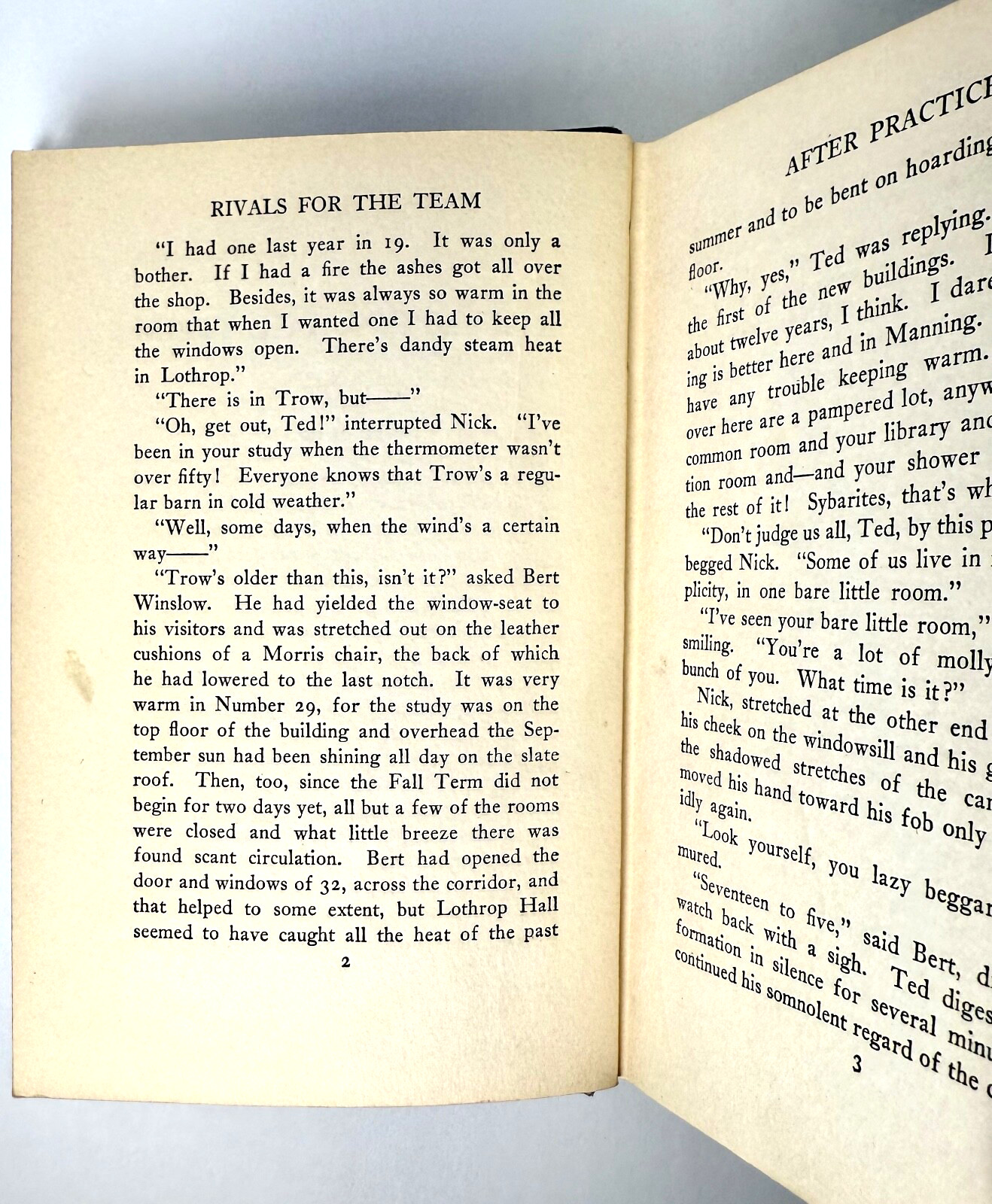 Rivals for the Team, Ralph Henry Barbour, 1916 1st edition Hardcover – Football