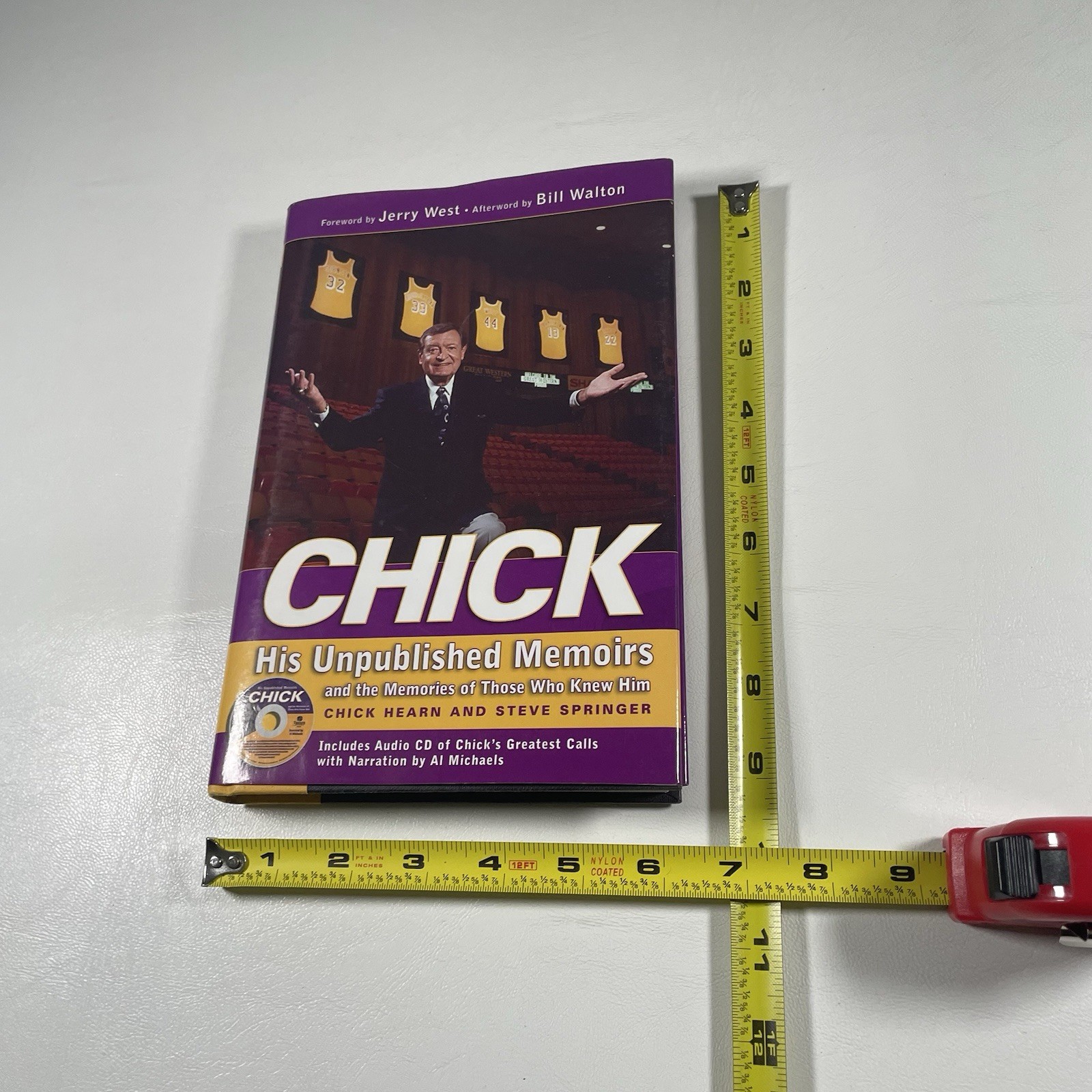 Chick Hearn His Unpublished Memoirs Book Signed By Steve Springer Marge 2004