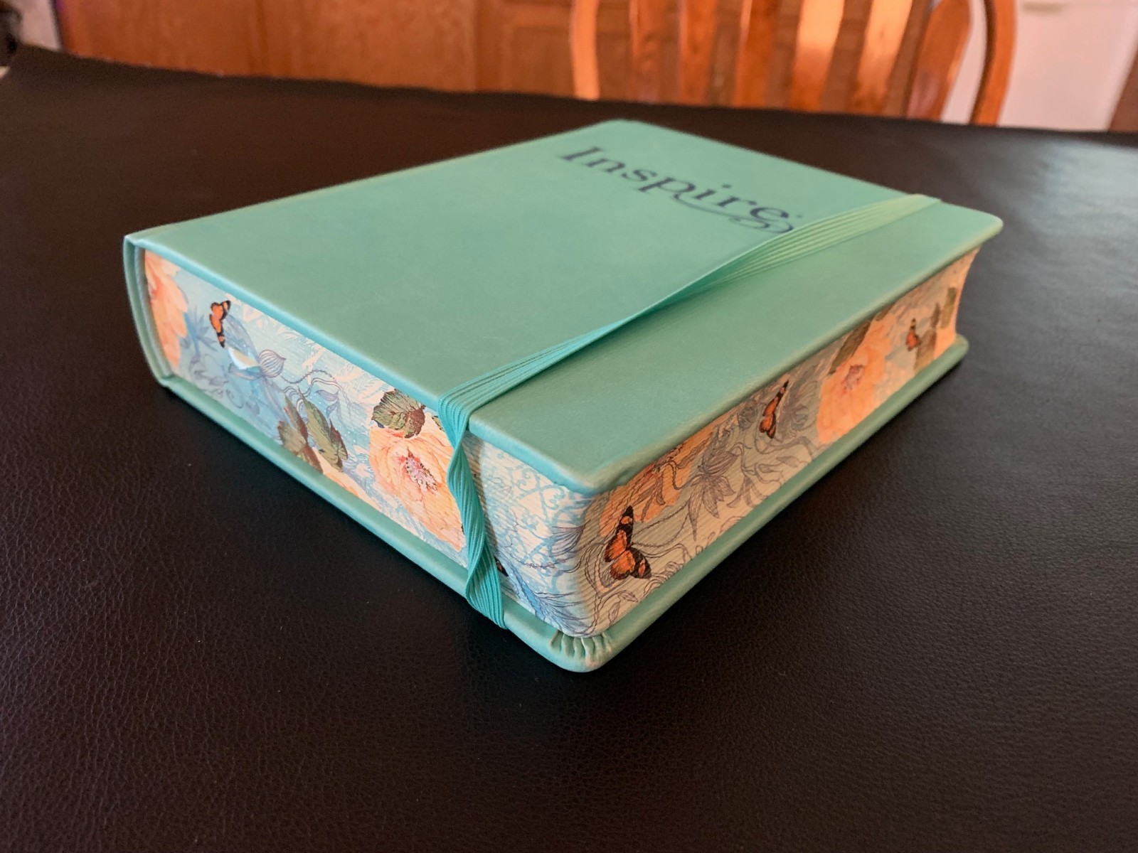 Inspire Bible NLT: New Living Translation- Aquamarine- Leatherlike- Filament-HC