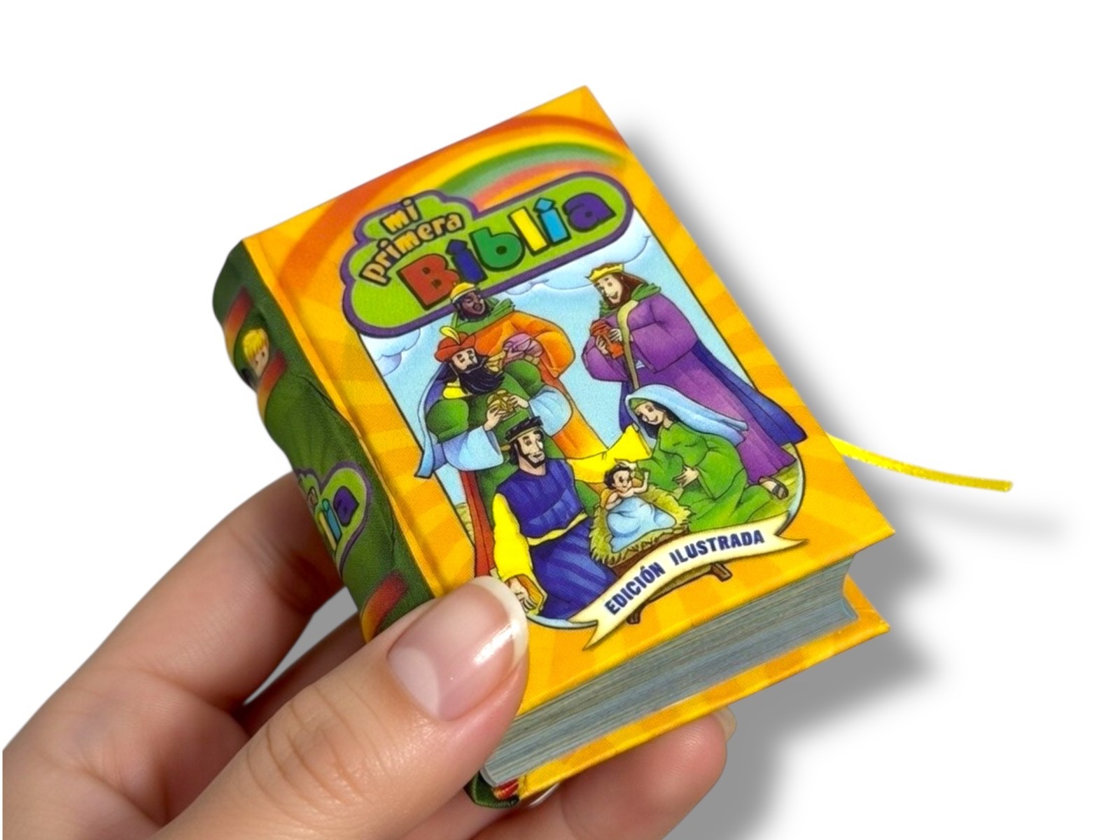 new miniature book “Mi Primera Biblia” in Spanish 430 pages with illustrations