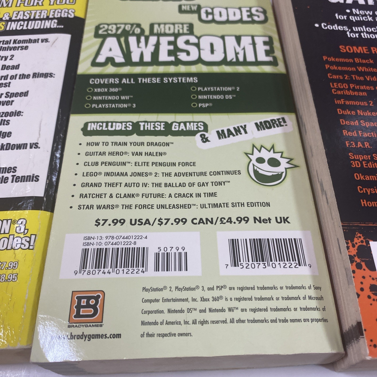 (5) Pack Of Video Game Cheat Code Books Consoles And Handhelds.