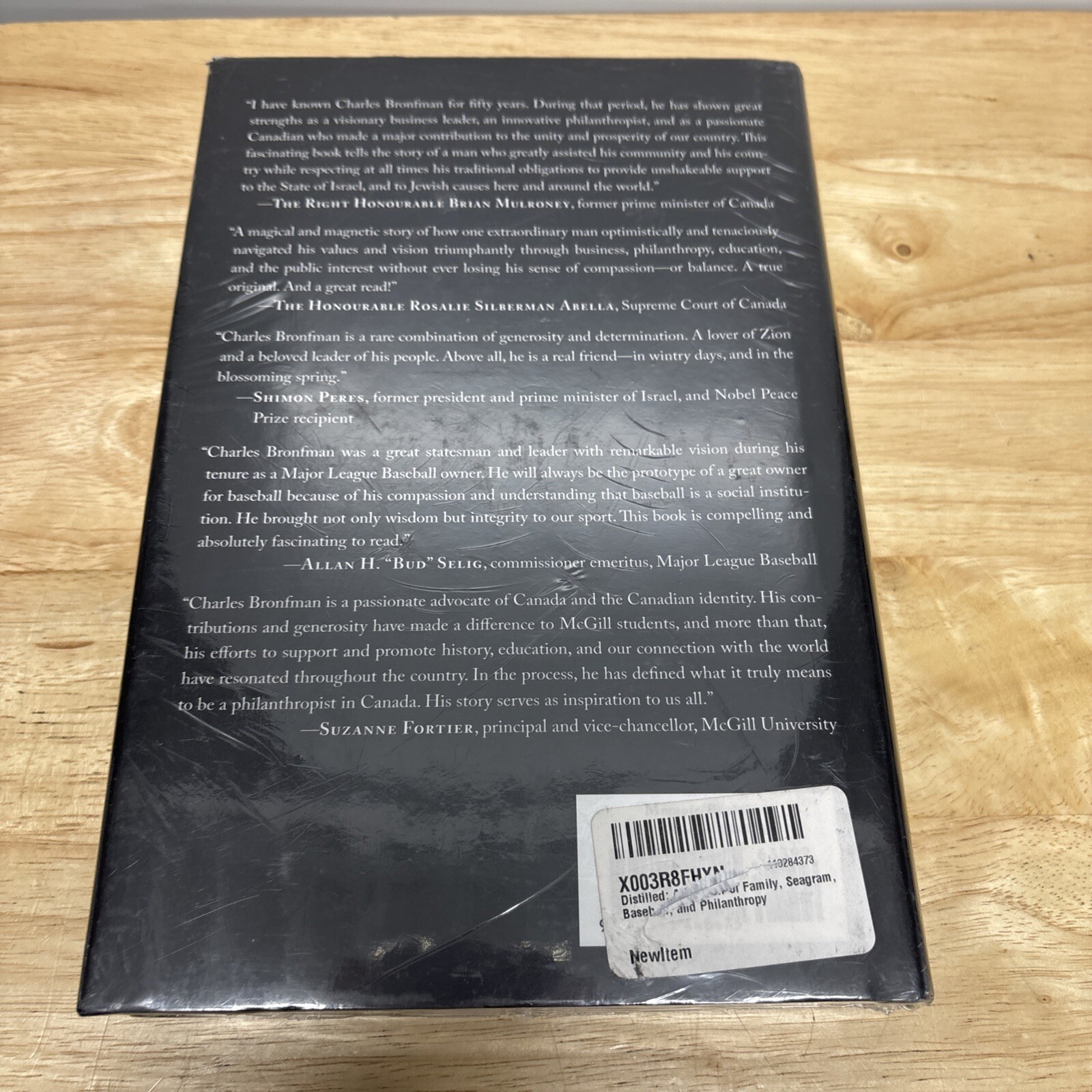Distilled: A Memoir of Family, Seagram, Baseball, and Philanthropy