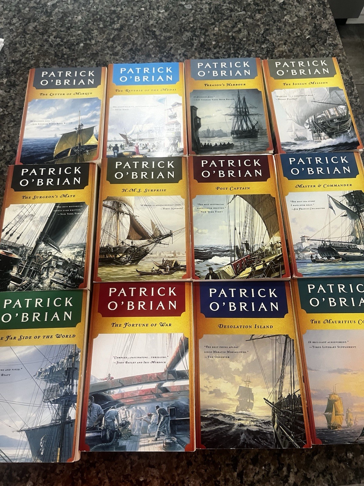 Complete Set Series Lot of 21 Aubrey & Maturin Master Commander Patrick O’Brian