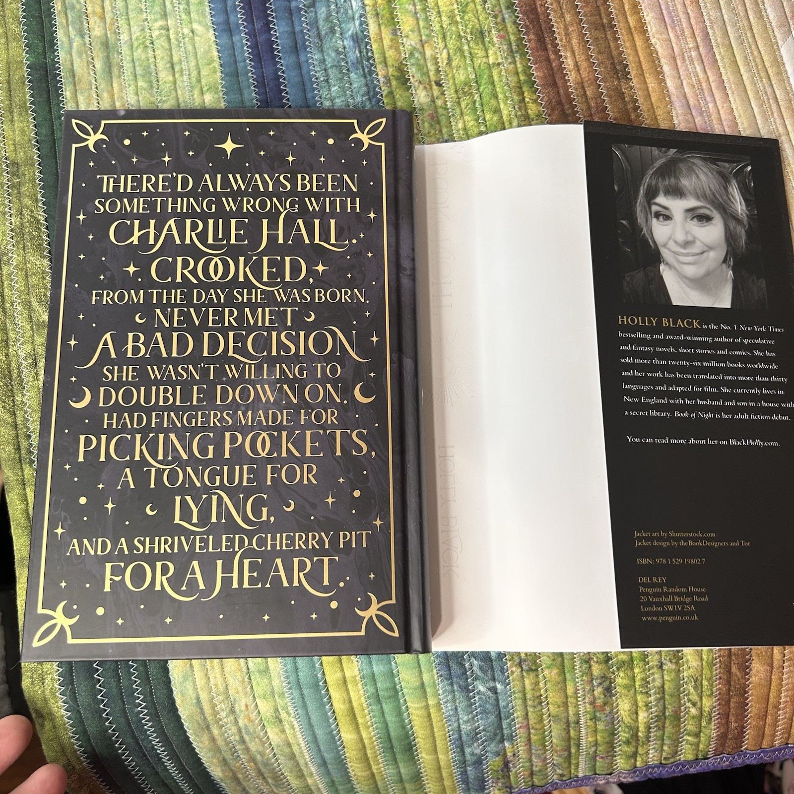 FairyLoot Book of Night Holly Black Exclusive Edition Black Sprayed Edges HC
