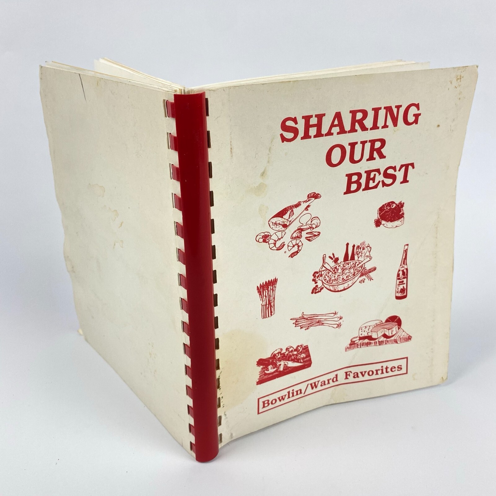 Vintage 1992 Sharing Our Best Recipe Cookbook Bowlin Ward Favorites
