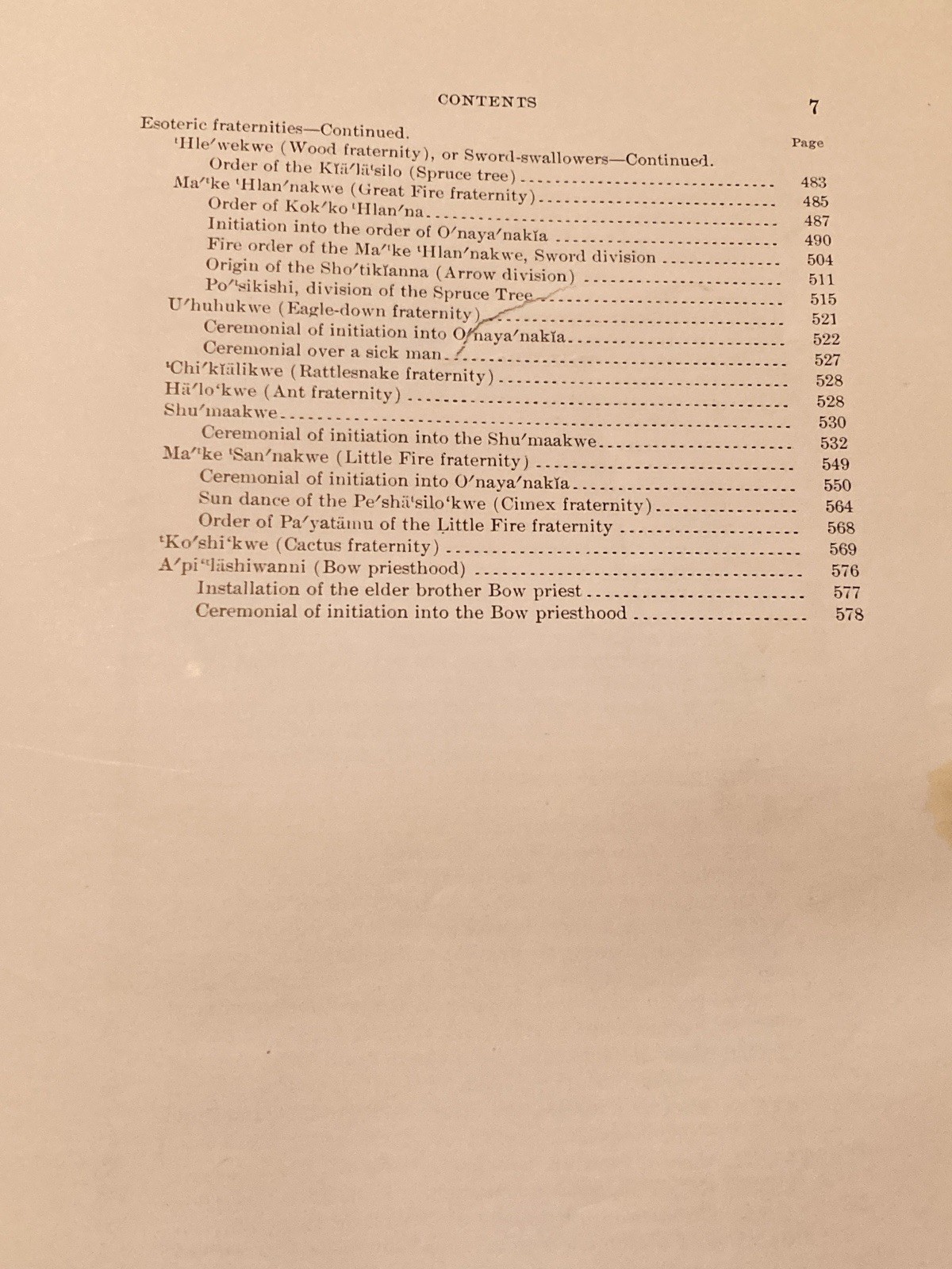 The Zuni Indians Ethnology Report 1901-1902 1970 Bureau of American Ethnology