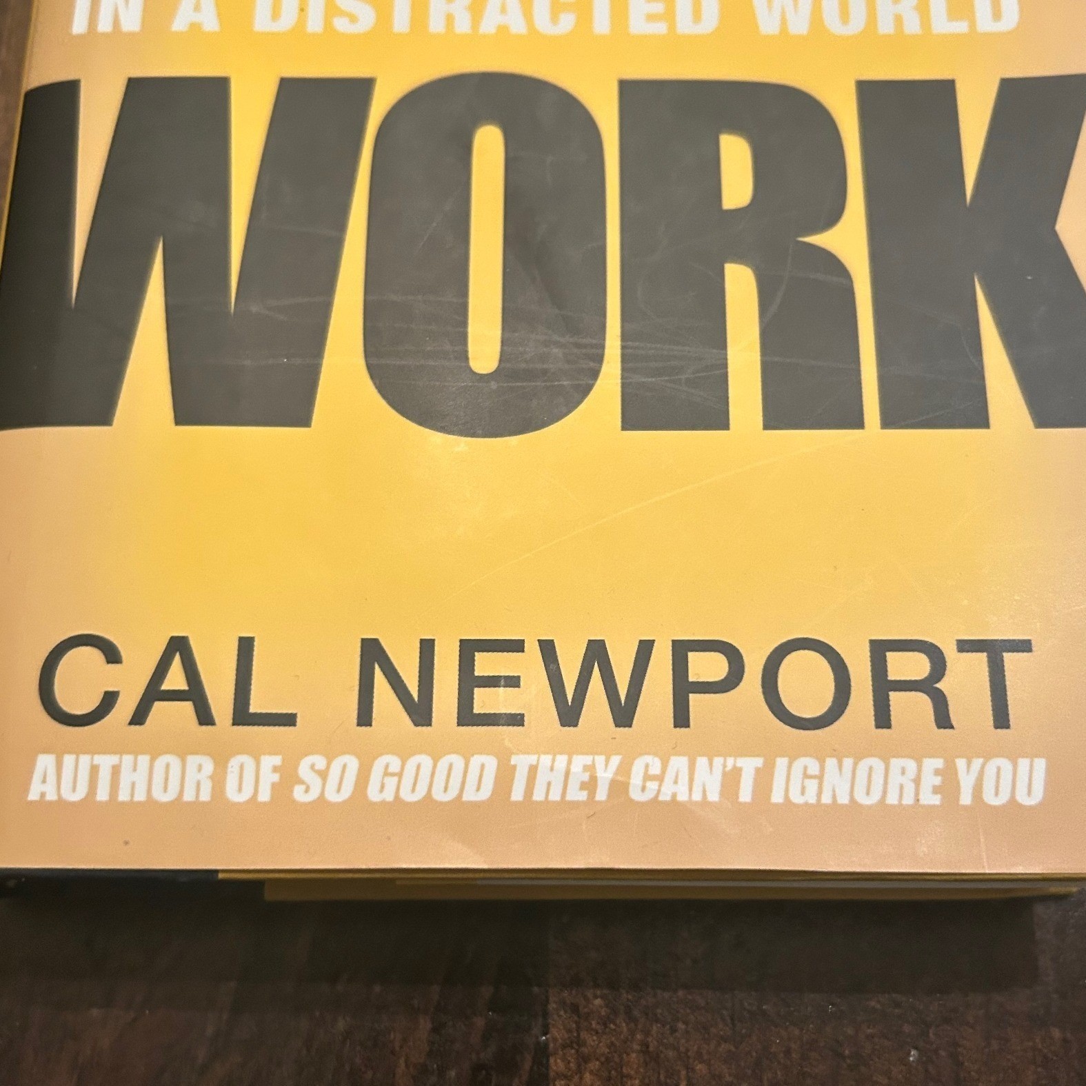 Deep Work Grand Central Publishing Hardcover Cal Newport Productivity Self-Help