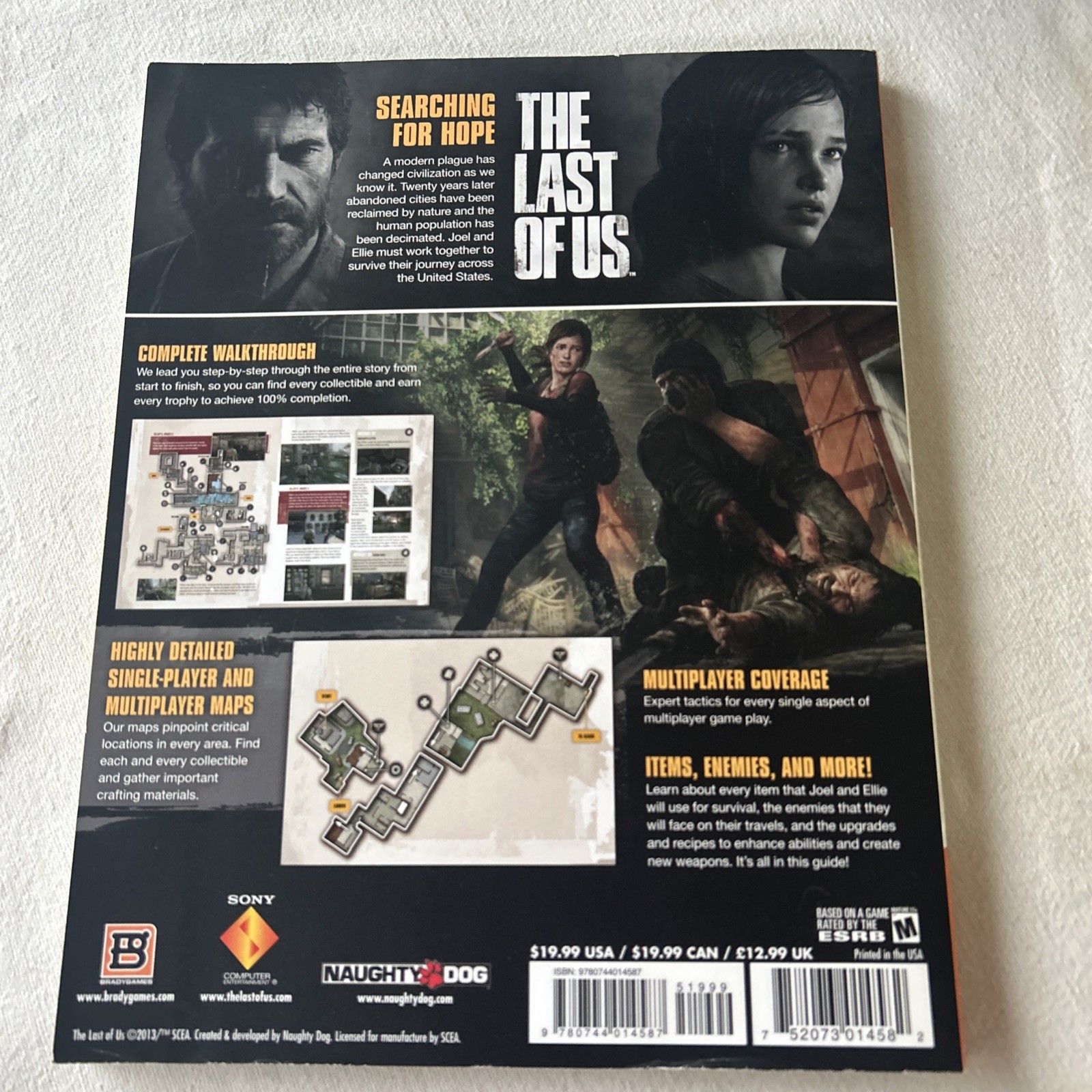 The Last of Us Official Bradygames Strategy Guide Video Game Book (2013) Br4