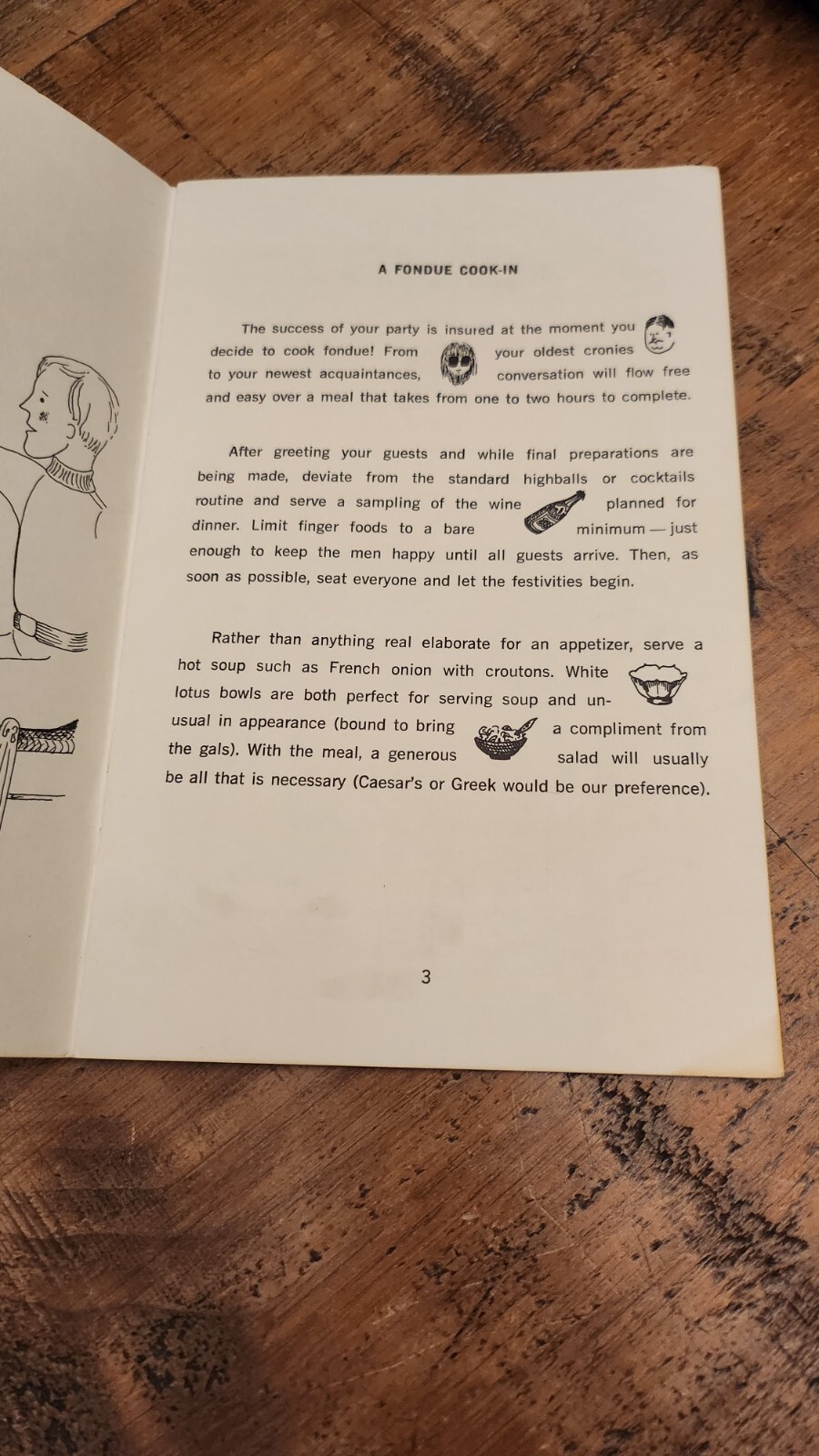 Fondue Cook-In 1968 Potpourri Press Rebecca Crutchfield Booklet Pamphlet 16 Page