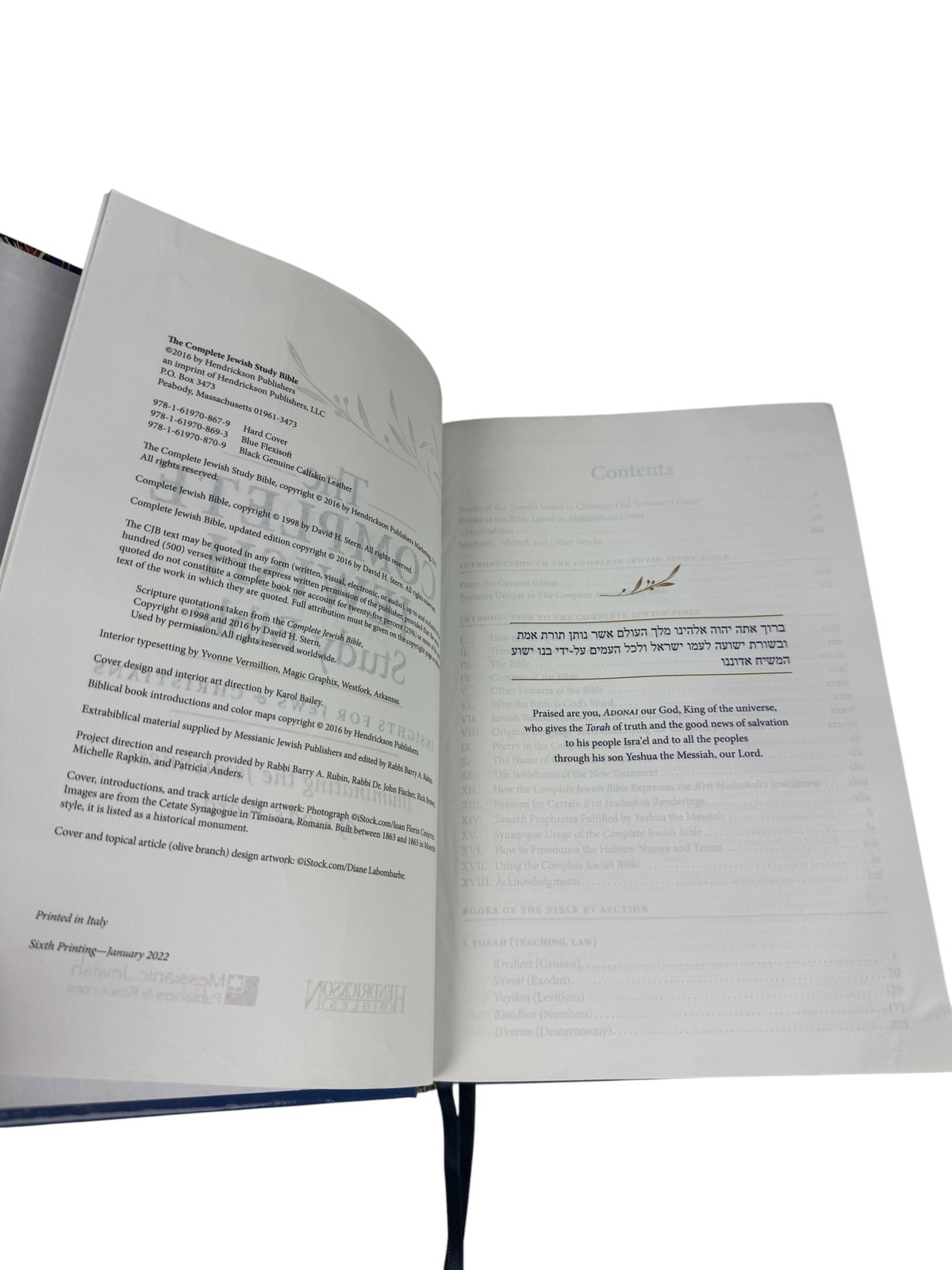 The Complete Jewish Study Bible Insights for Jews & Christians Hendrickson