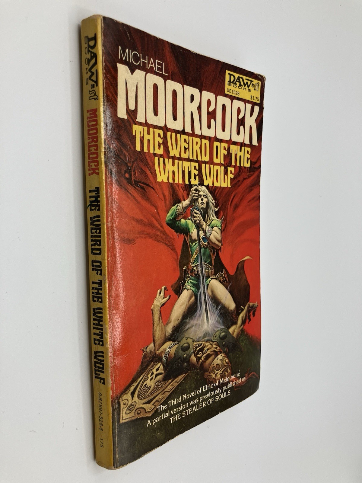 WEIRD OF THE WHITE WOLF 3rd Novel THE ELRIC SAGA Moorcock DAW Books 1st Ed GOOD