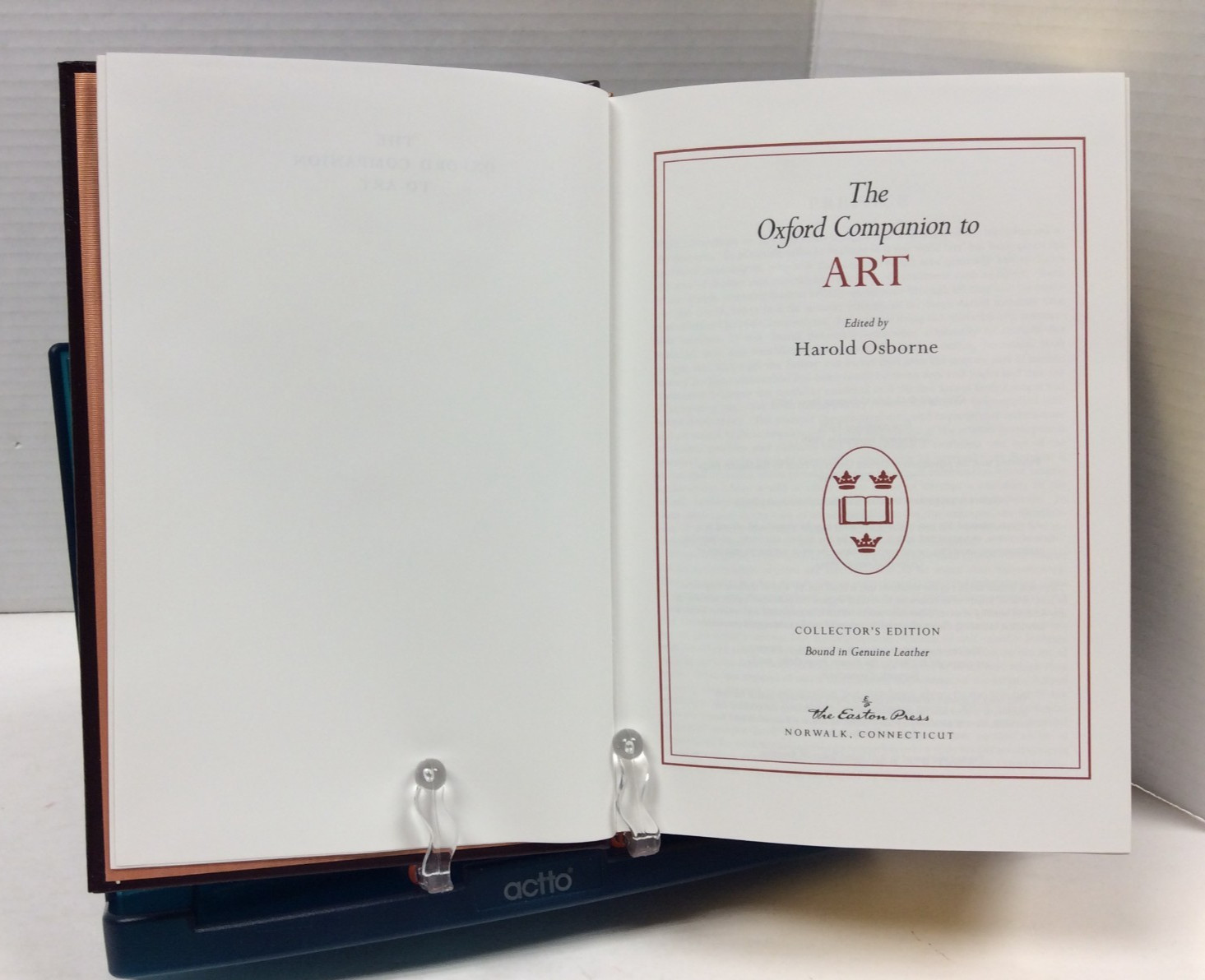 THE OXFORD COMPANION: LOT OF 5 EASTON PRESS LEATHER-BOUND HC