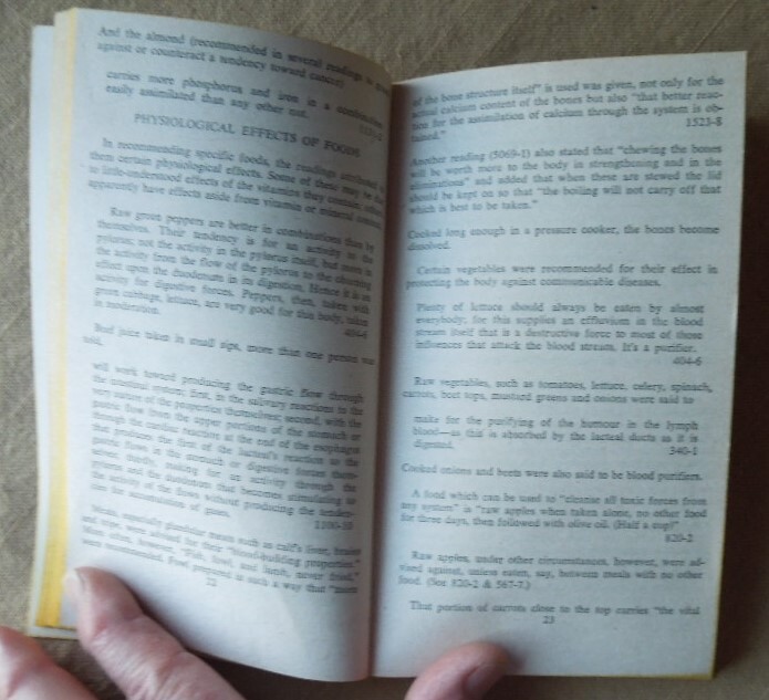 Edgar Cayce on Diet and Health, Recipes, menus, health hints, improve wellbeing