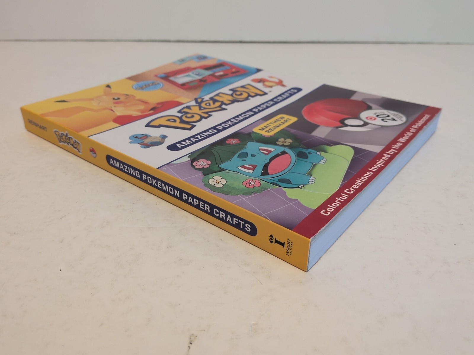 Pokemon Amazing Paper Crafts Paperback Book Matthew Reinhart Official Licensed