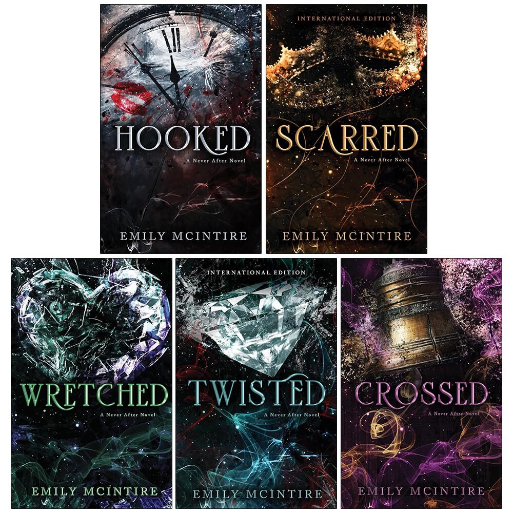 Never After Series 5-Book Set by Emily McIntire Hooked, Scarred, Wretched,Twist