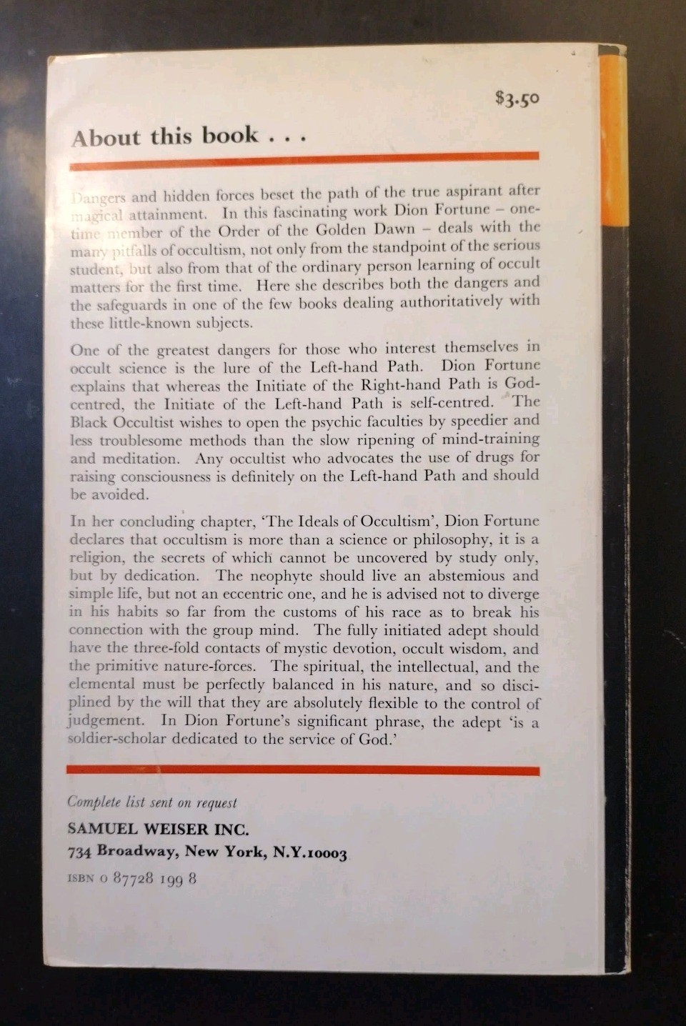 SANE OCCULTISM. Dion Fortune. First Paperback 1972 (Magick Esoterica Astrology)