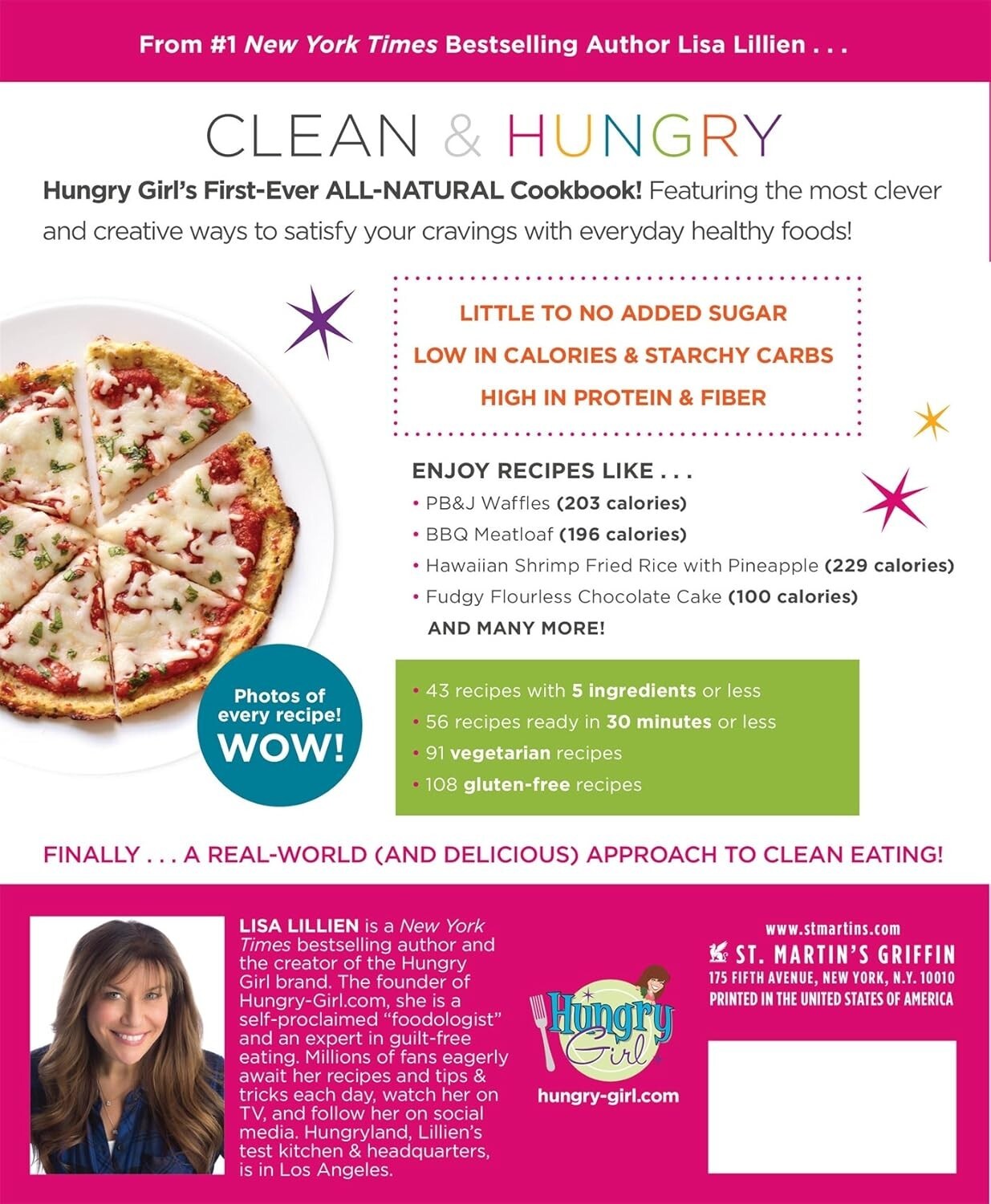 Hungry Girl Clean & Hungry: Easy All Natural Recipes by Lisa Lillien