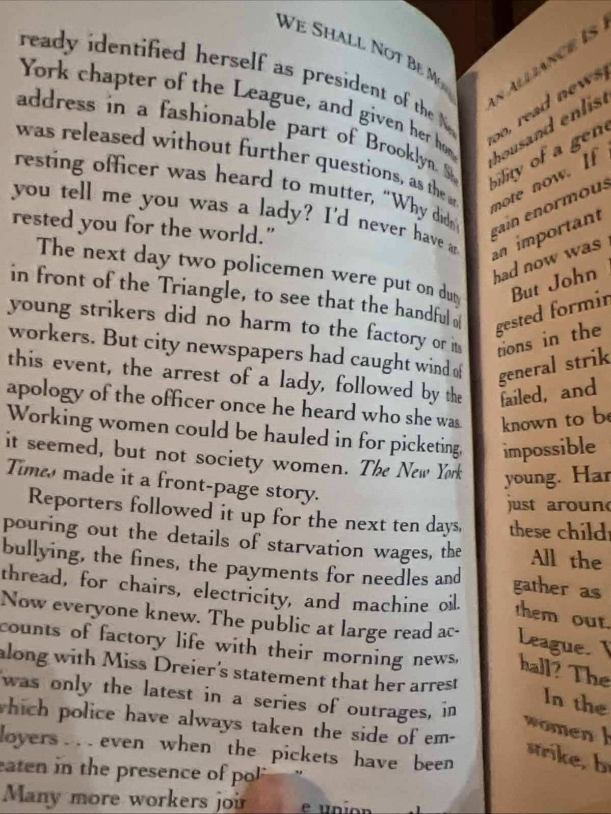 We Shall Not Be Moved The Womens Factory Strike Of 1909 By Joan Dash Book