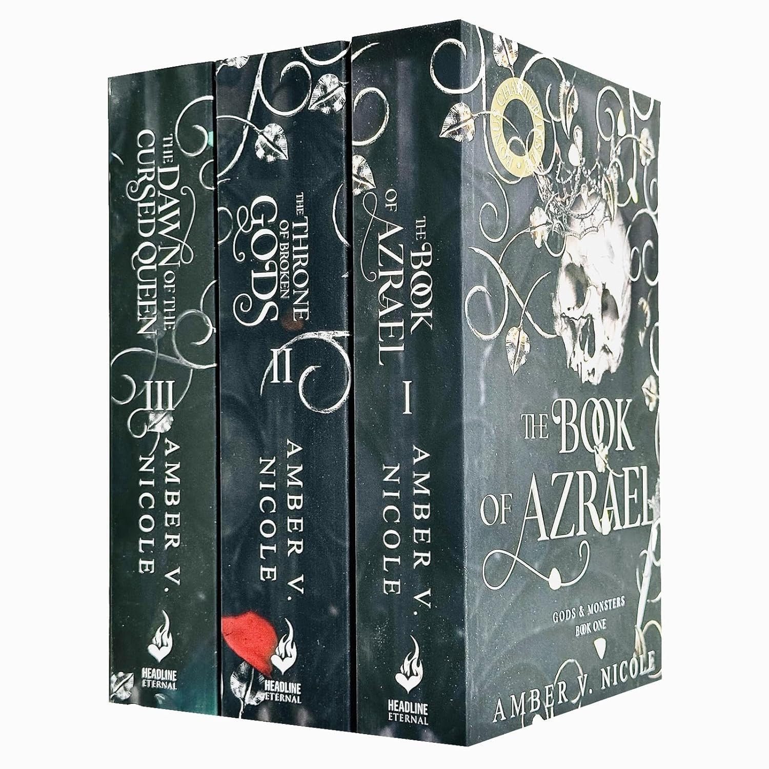 Gods & Monsters Series 3 Books Collection Set The Book of Azrael, The Throne of
