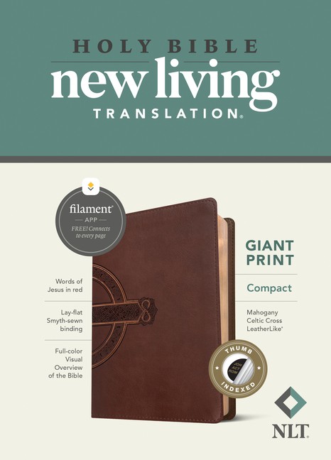 Nlt Compact Giant Print Bible, Filament Enabled Edition (Red Letter, Leathe…