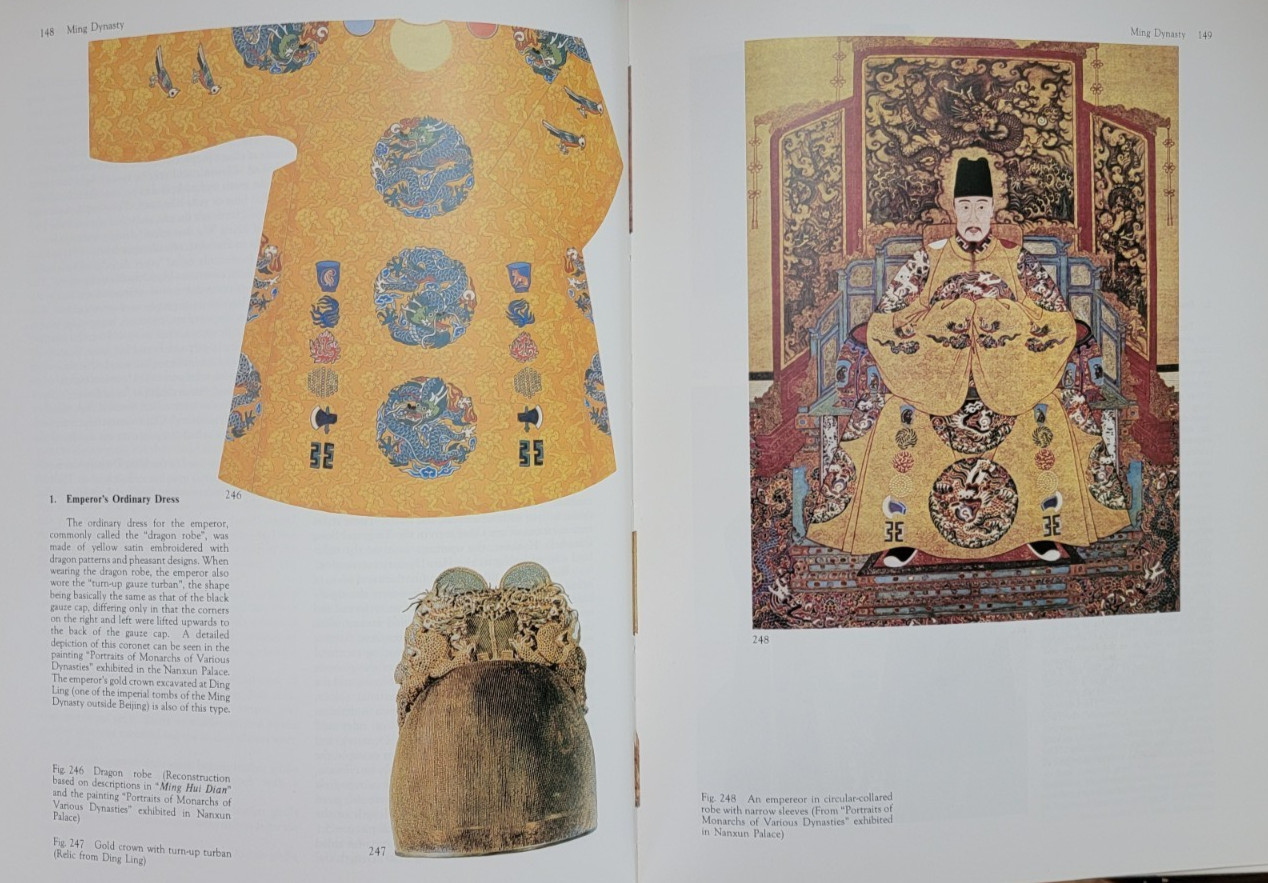 5000 Years of Chinese Costumes Hardcover Slipcase-Xun & Chunming-English Ed 1987