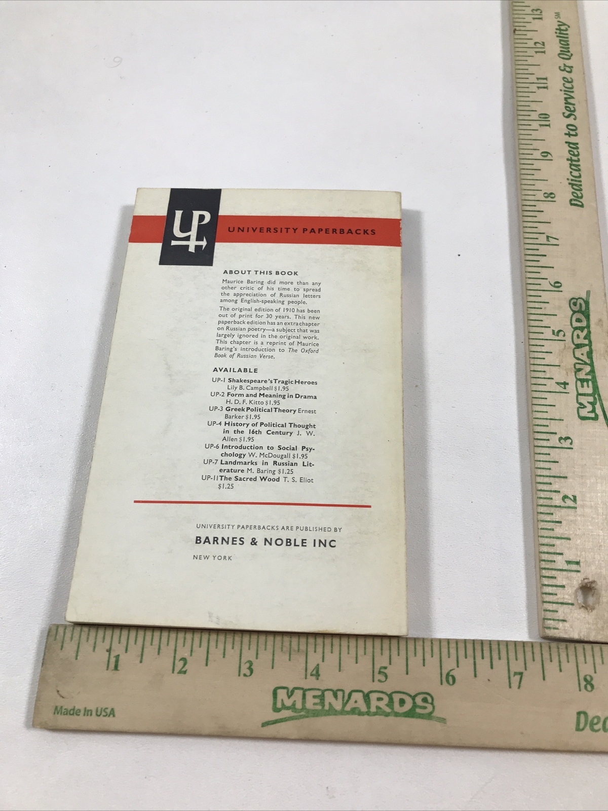 Landmarks In Russian Literature – Maurice Baring (Paperback, 1960)