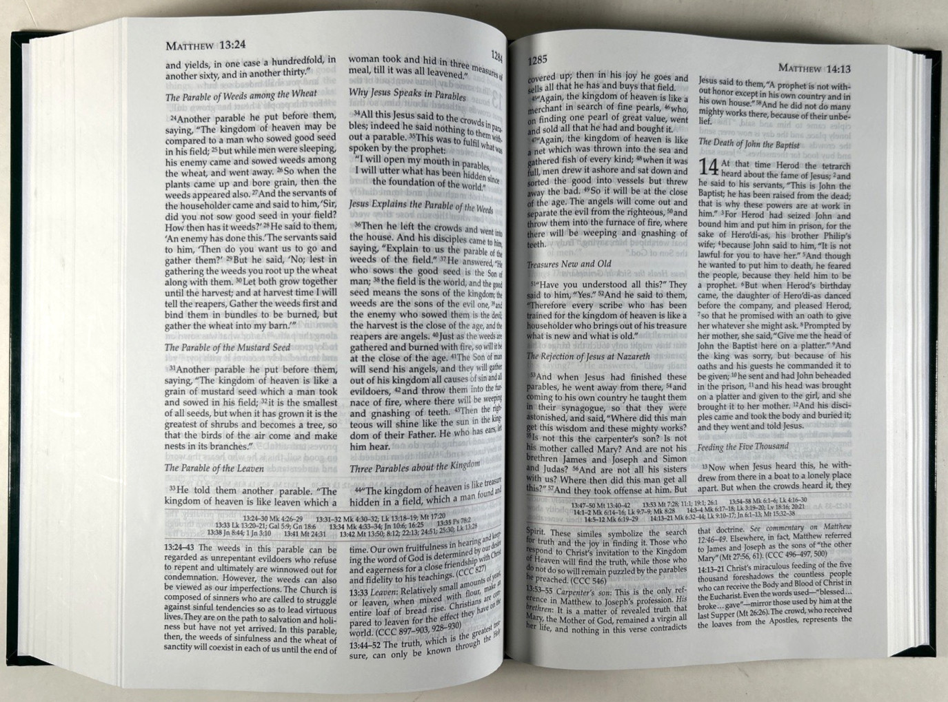 Didache Bible Green HC Ignatius Bible Edition Catechism Catholic Church Like New