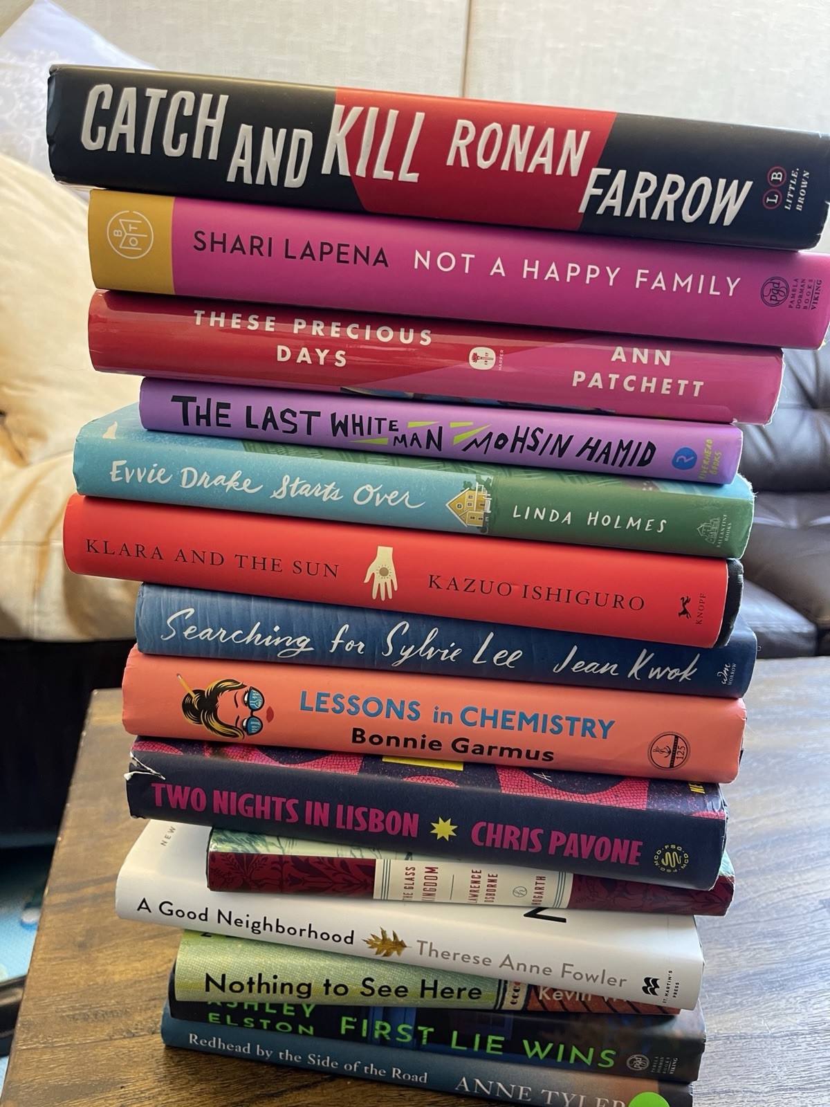 LOT OF 16 – Random New Release Hardcover Books Mixed Color – Shelf Decor