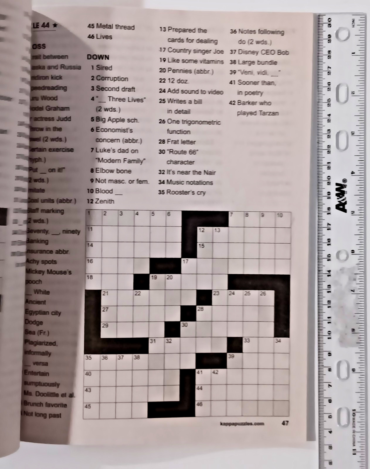 Lot of 6 Crossword Puzzle Books Kappa Dreamtivity Bendon Parragon Small-LG Print