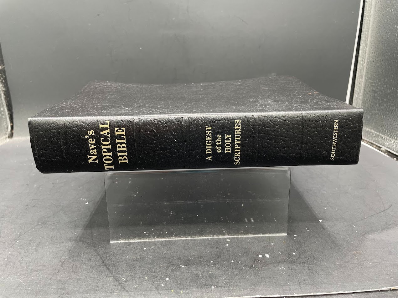 Nave’s Topical Bible Digest Black Leather Bound Thumb Indexed 1962 Southwestern