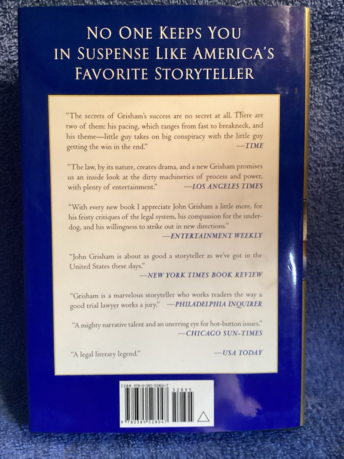 John Grishman “ The Confession “ Published By DoubleDay 2010. 418 Pages