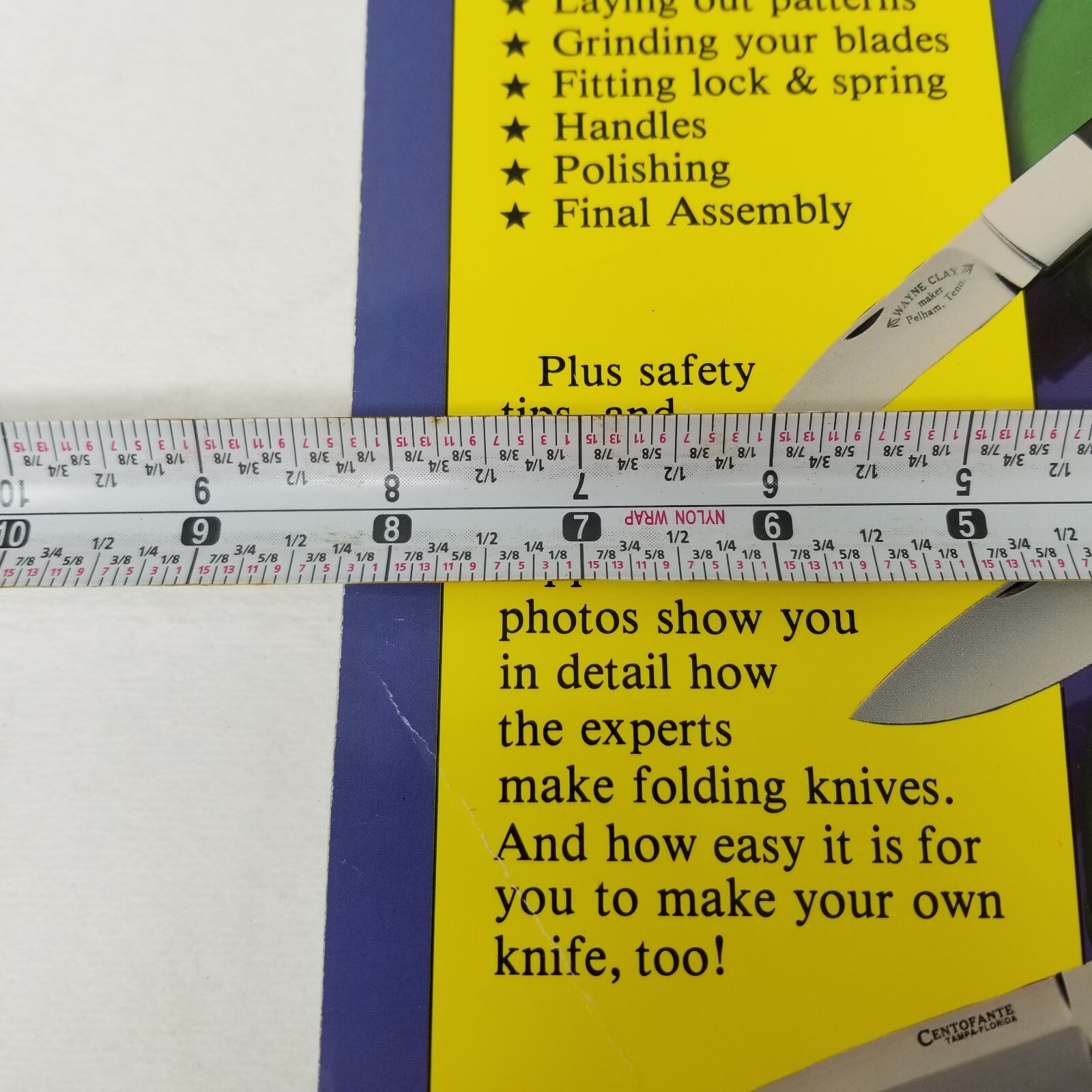How to Make Folding Knives: A Step-By-Step How-To Book 1994 by Ron Lake