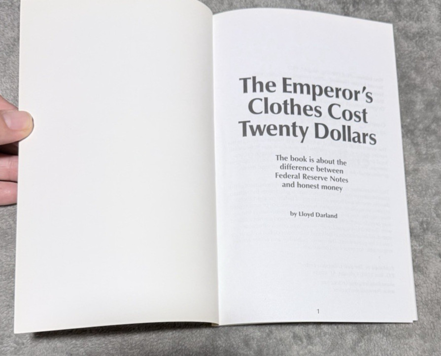 The Emperor’s Clothes Cost Twenty Dollars Lloyd Darland 2011 Finance Treasury
