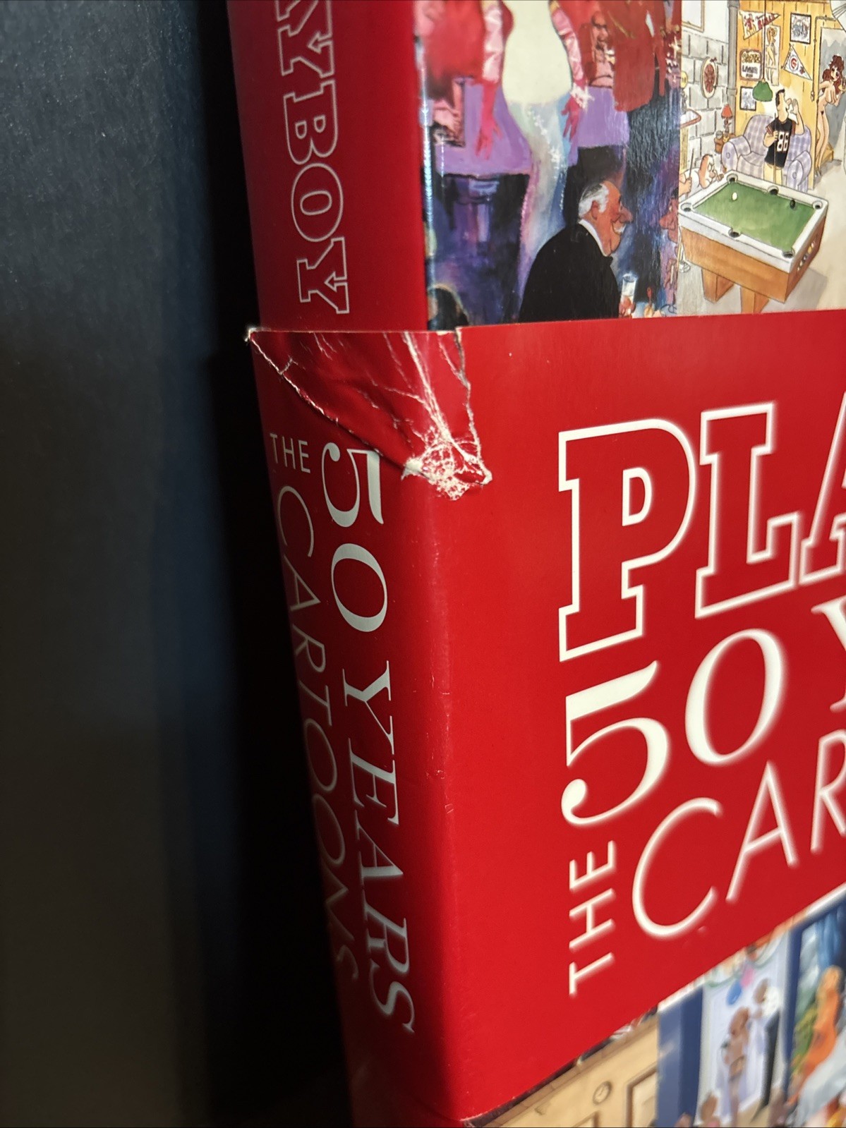 Playboy 50 Years The Cartoons Hardcover Book 2004 Hugh Hefner Art Humor VG