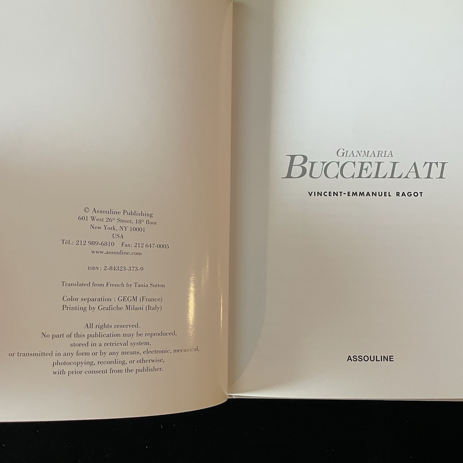 Buccellati Gianmaria Jewelry Assouline Art Book Vincent Emmanuel Ragot HCDJ