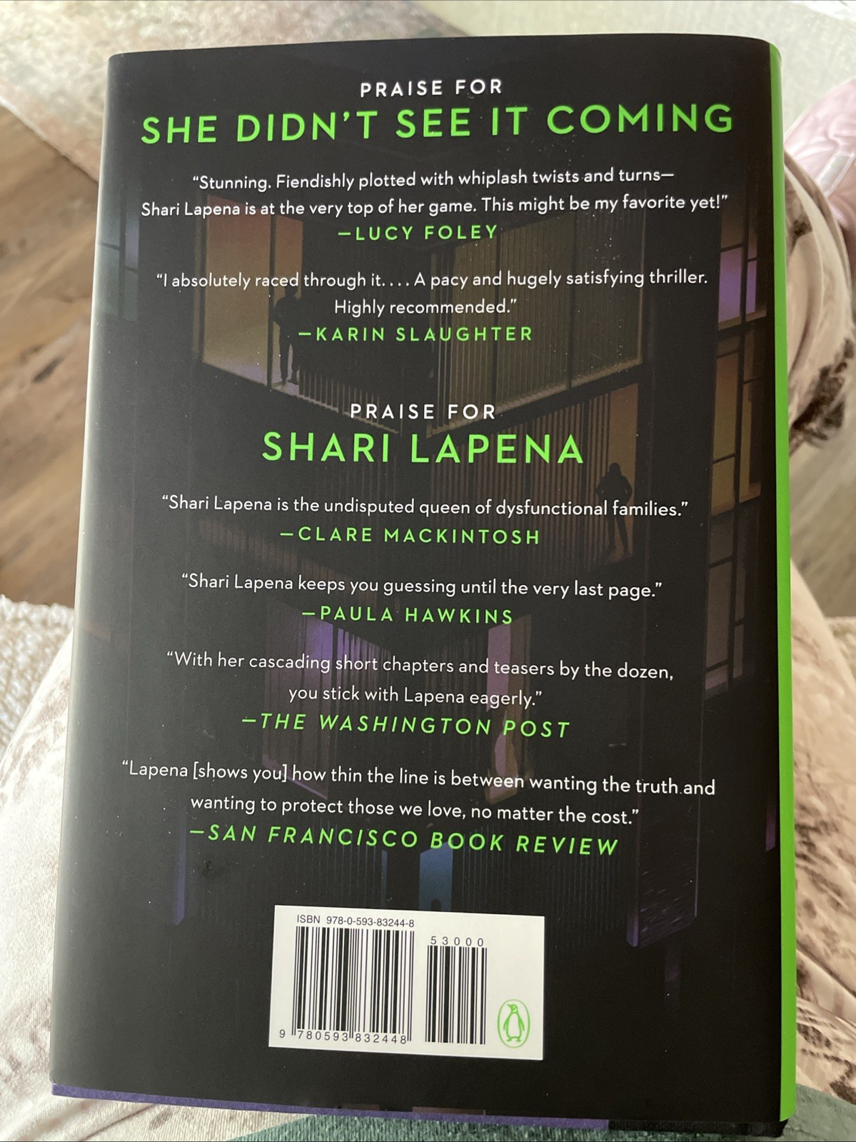 She Didnt See It Coming By Shari Lapena 2025 Novel Hardcover With Dust Jacket…