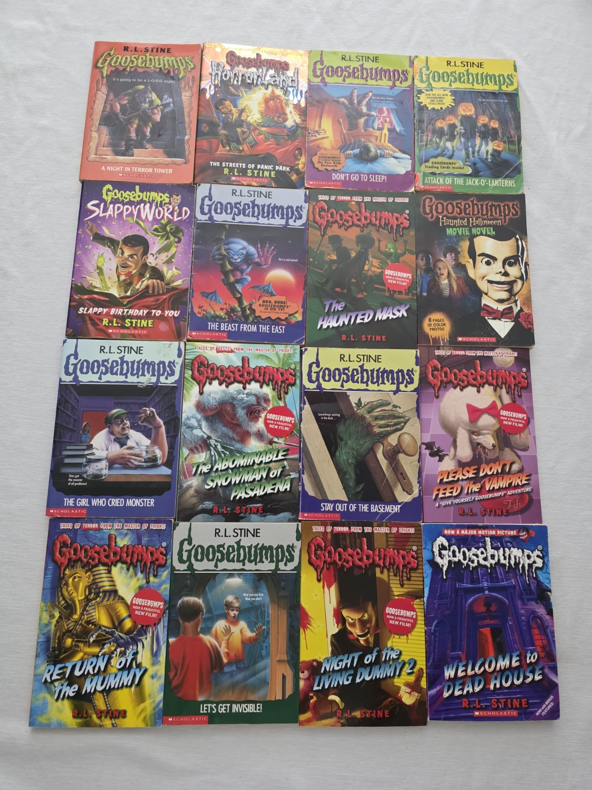 Goosebumps Books Lot of 16 Books R.L. Stine 1990s – 2000s Mixed Lot