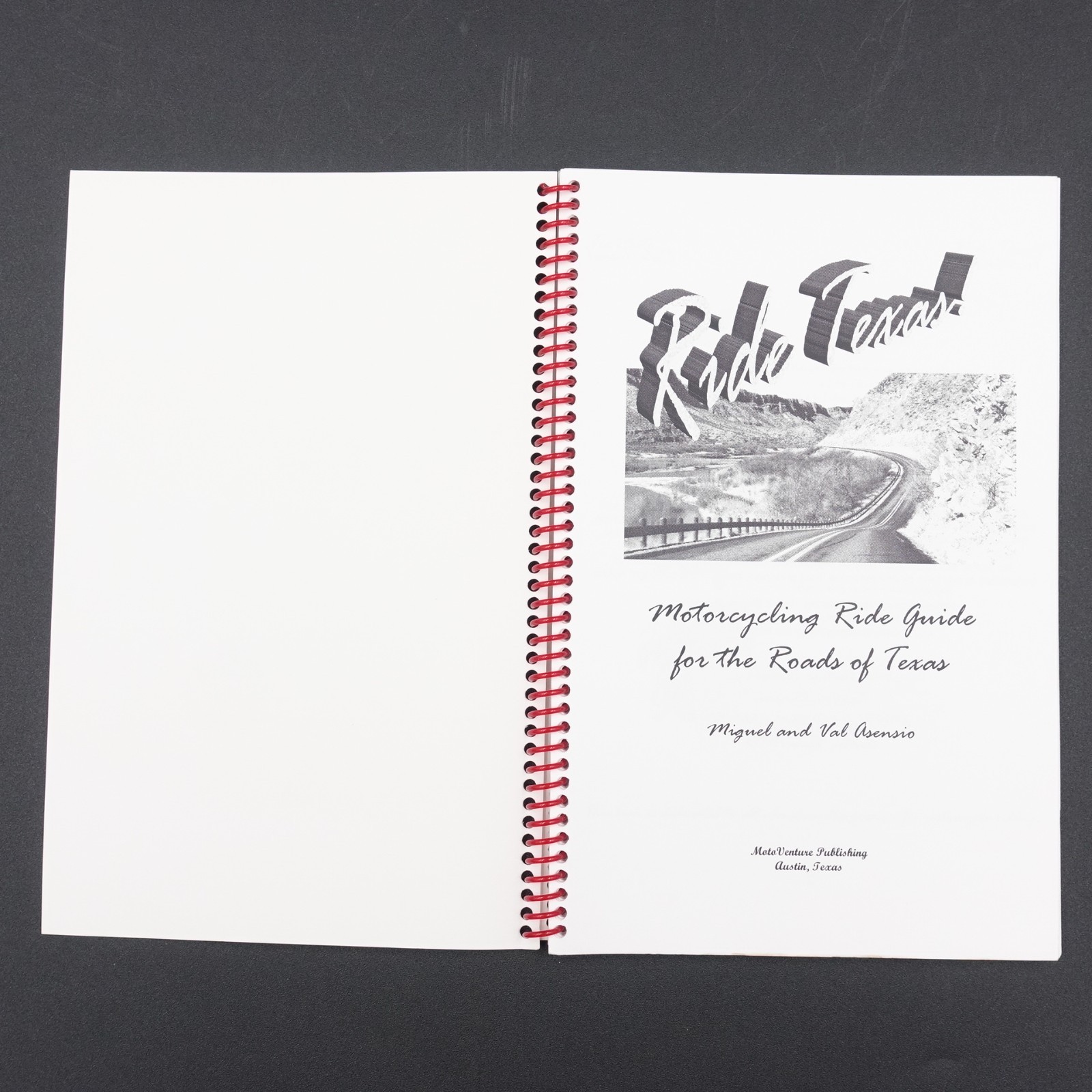 Ride Texas Second Edition Miguel & Val Asensio 1998 PB Spiral 82 pages VGUC