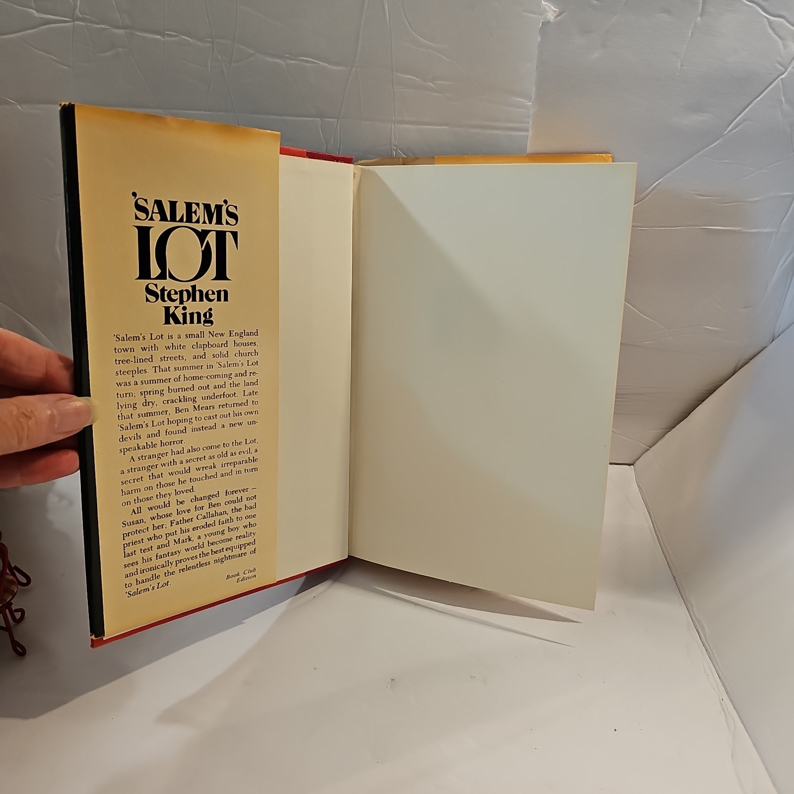 1975 SALEM’S LOT Stephen King Hardcover First Book Club Edition BCE