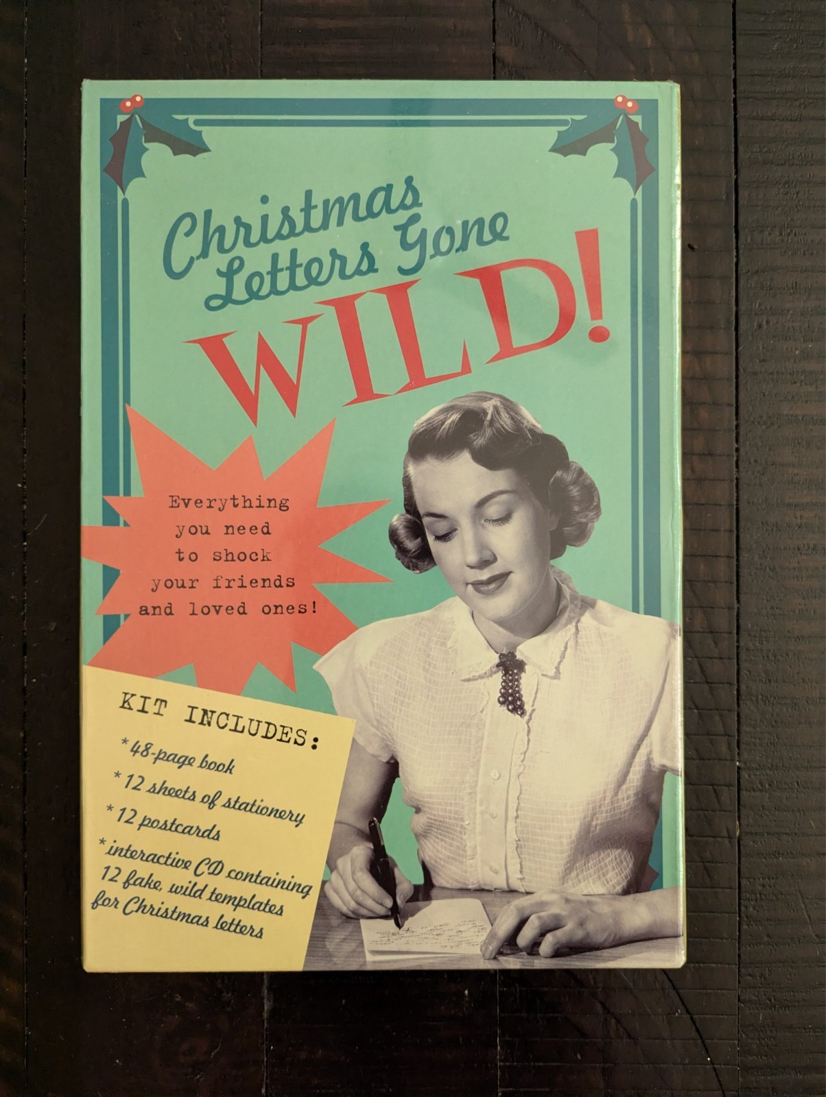 Christmas Letters Gone Wild 48-Page Book 12 Postcards 12 Stationary CD + MORE