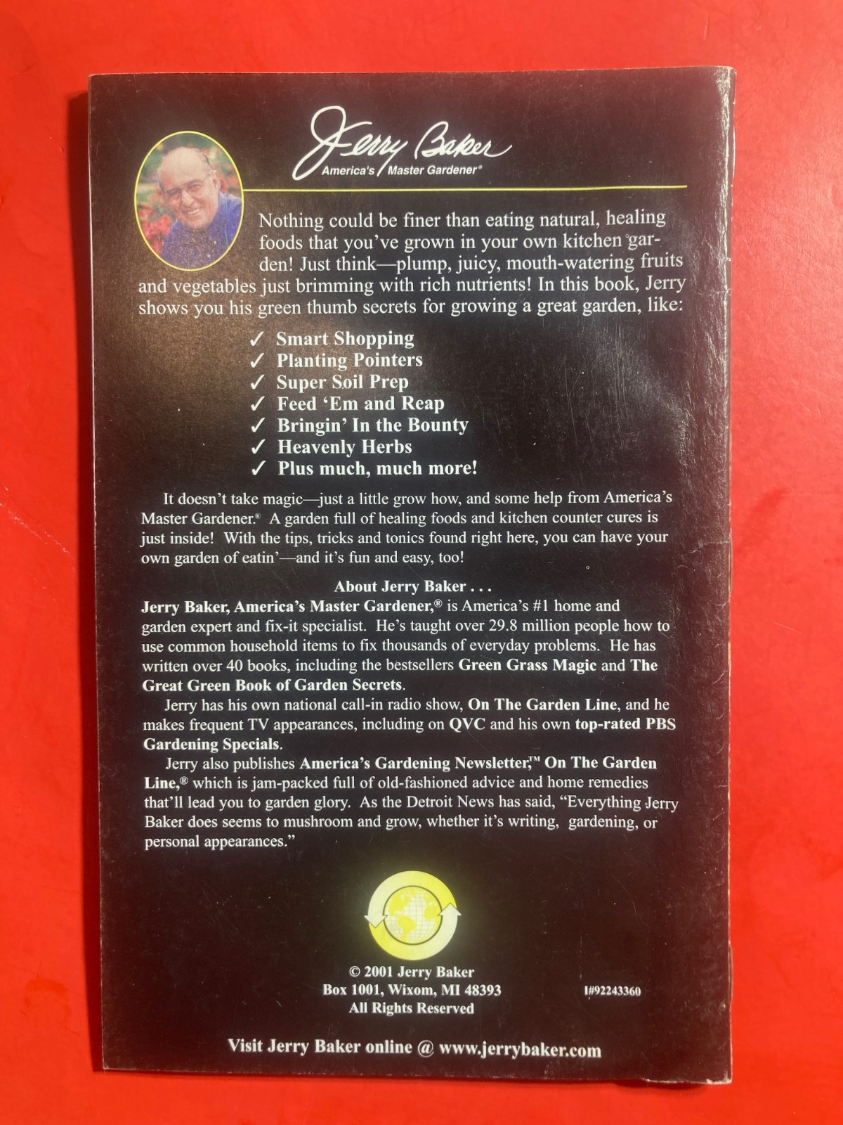 Jerry Baker’s Kitchen Garden 201 Terrific Tips 2001 34 PAGES